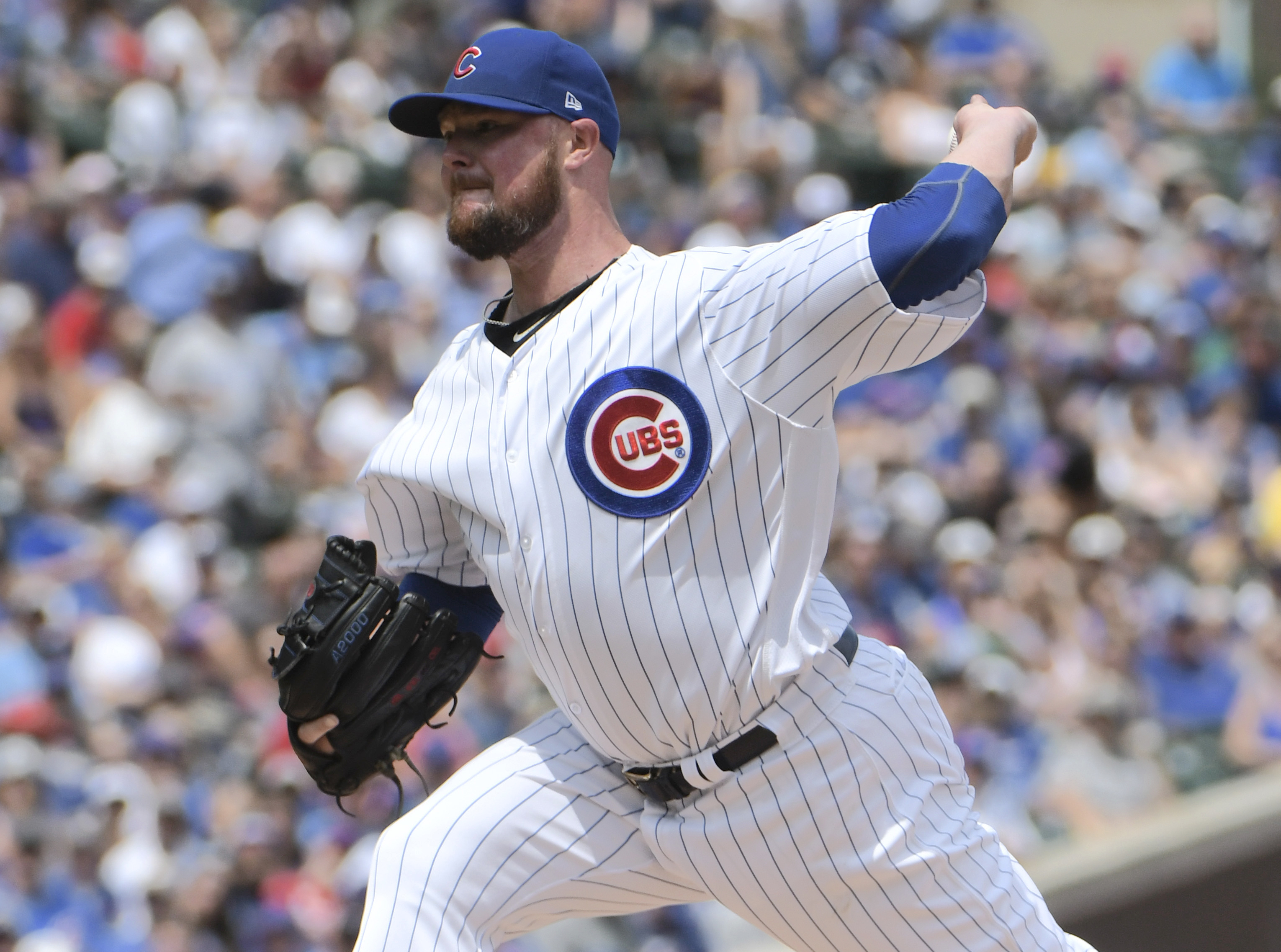 Lester hit hard again as Cubs lose 10-6 to Padres