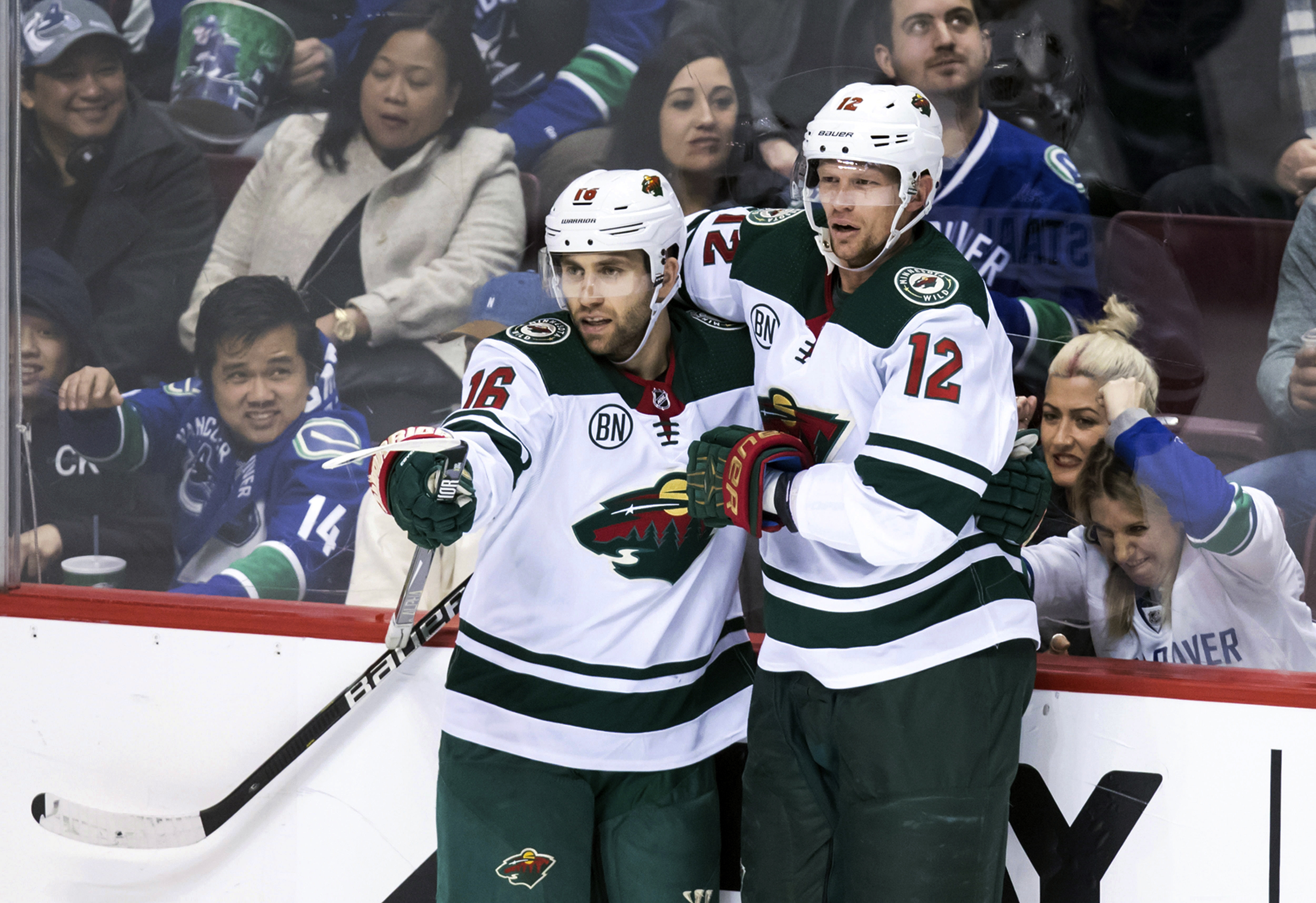 Wild score 3 power-play goals in 3-2 win over Canucks