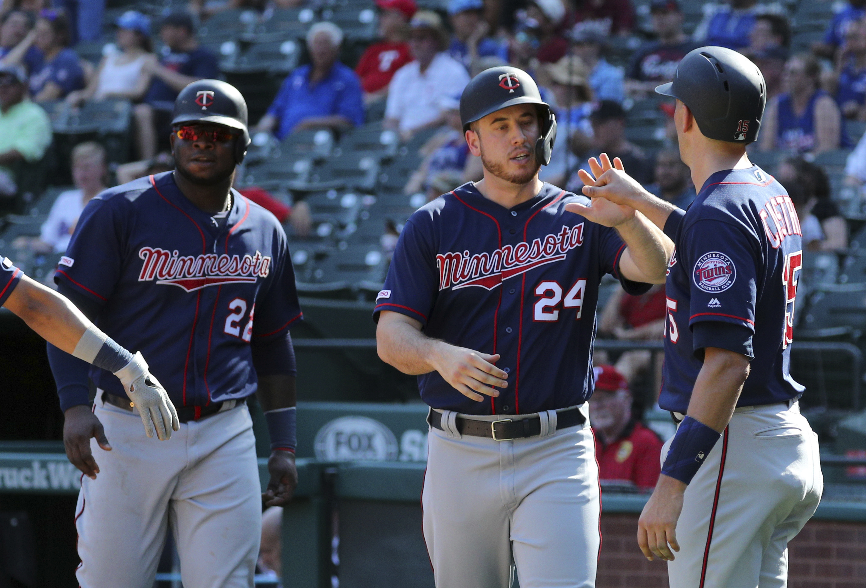 Polanco, Twins top Rangers 6-3 for 1st 4-game sweep of Texas