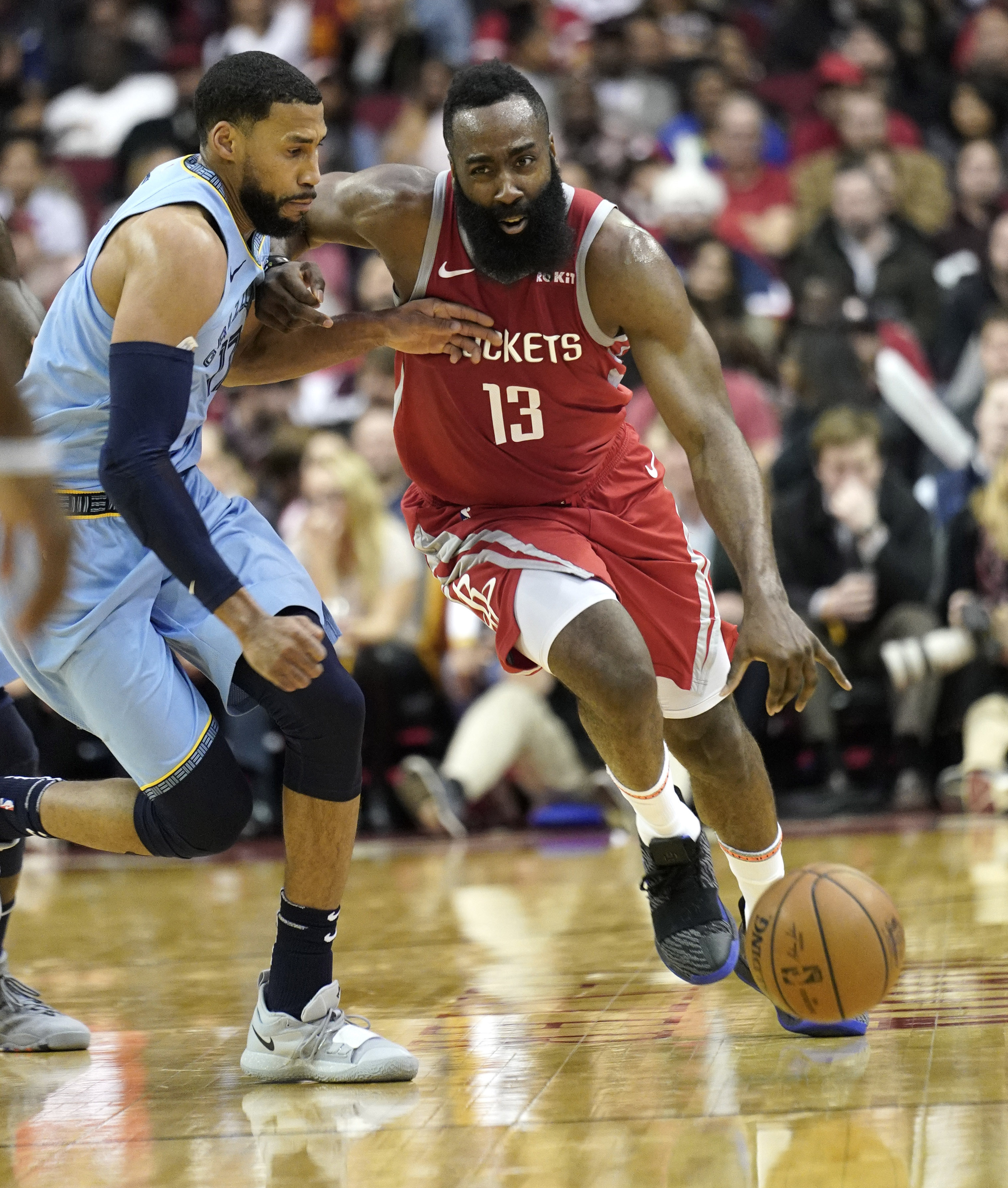 Harden scores season-high 57 as Rockets top Grizzlies 112-94