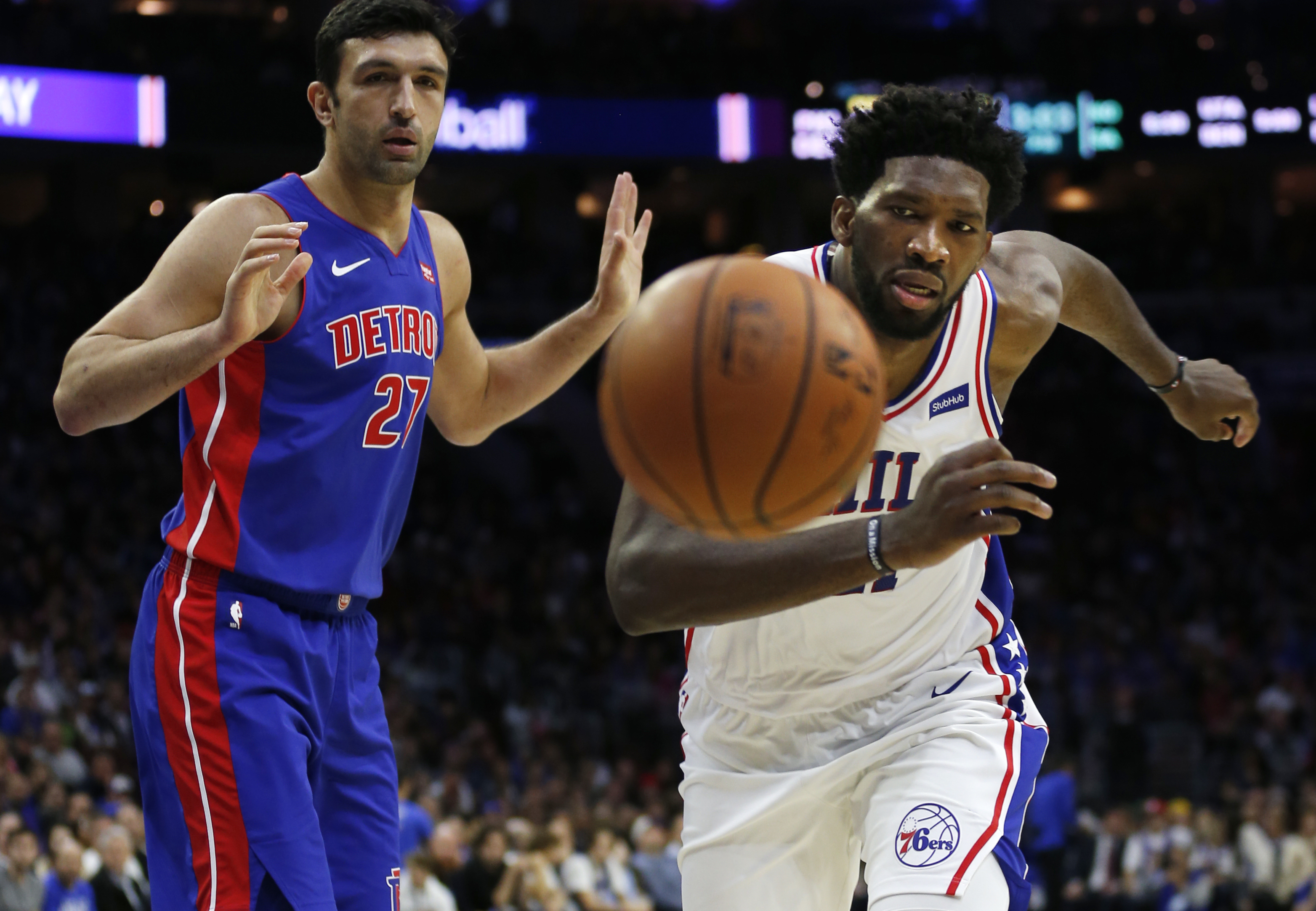 Embiid scores 39 points in Philadelphia’s win over Detroit