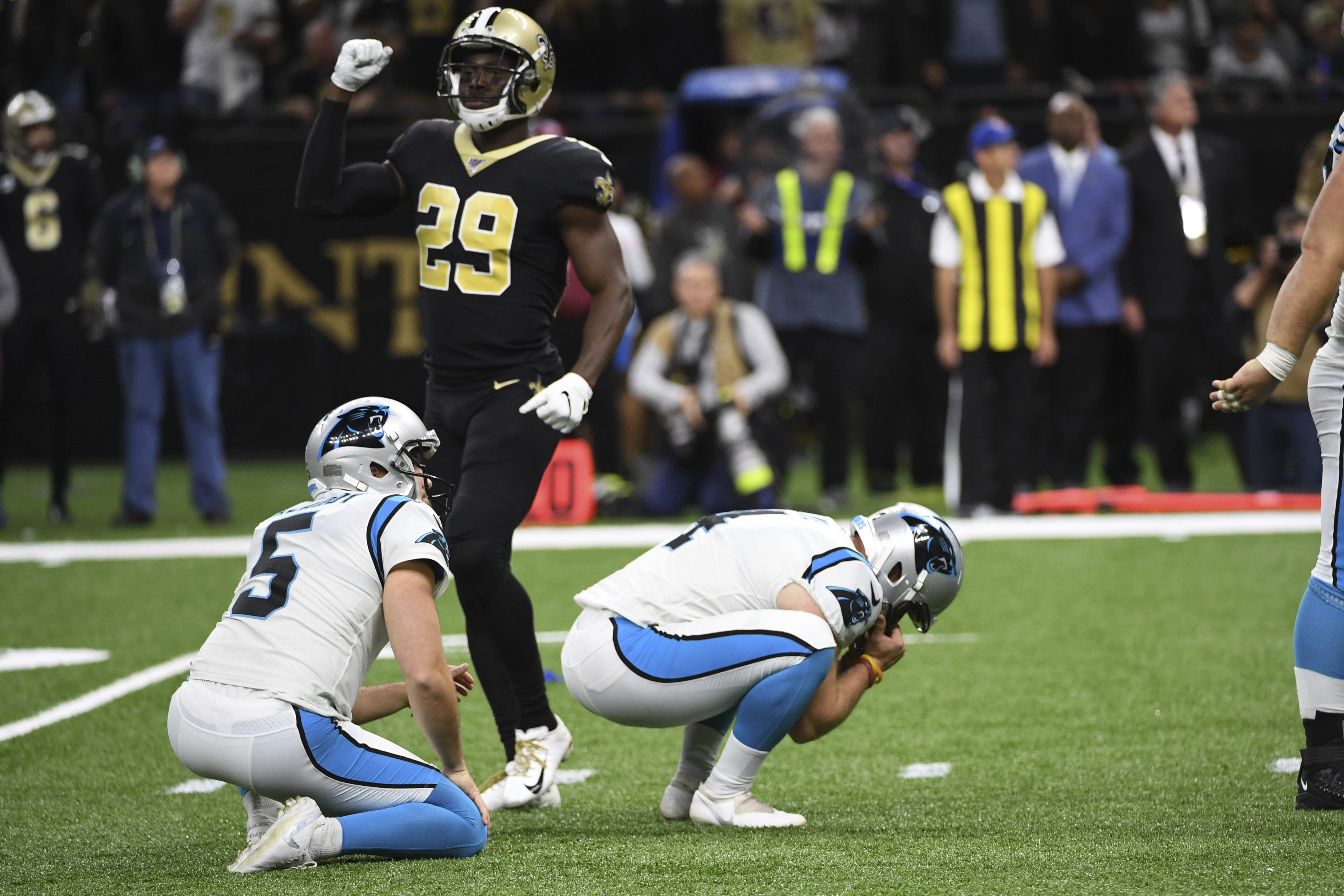 Panthers kicker blames his misses for costly loss to Saints