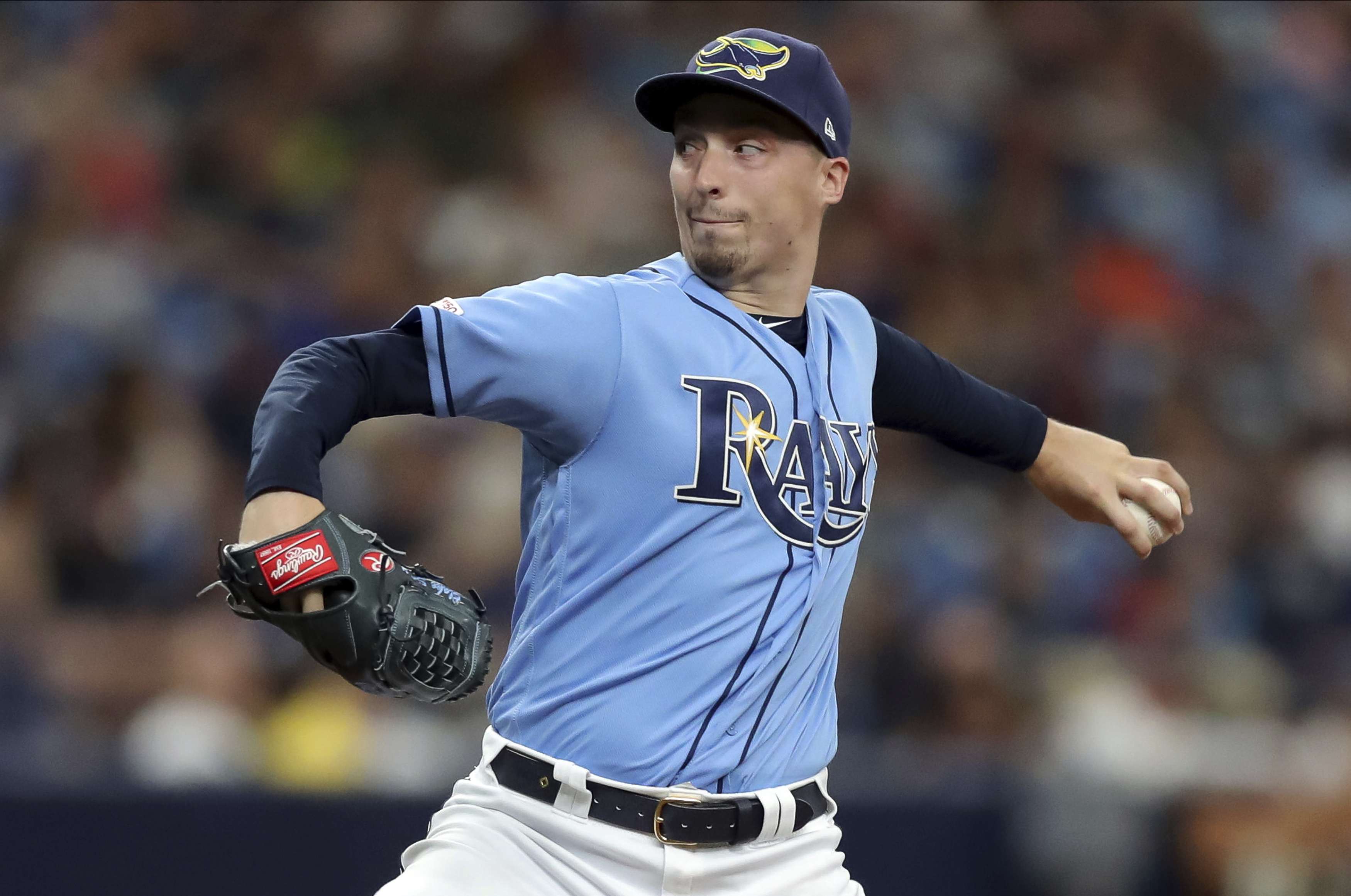 Snell has 12 strikeouts in 6 innings, Rays beat Rangers 6-2