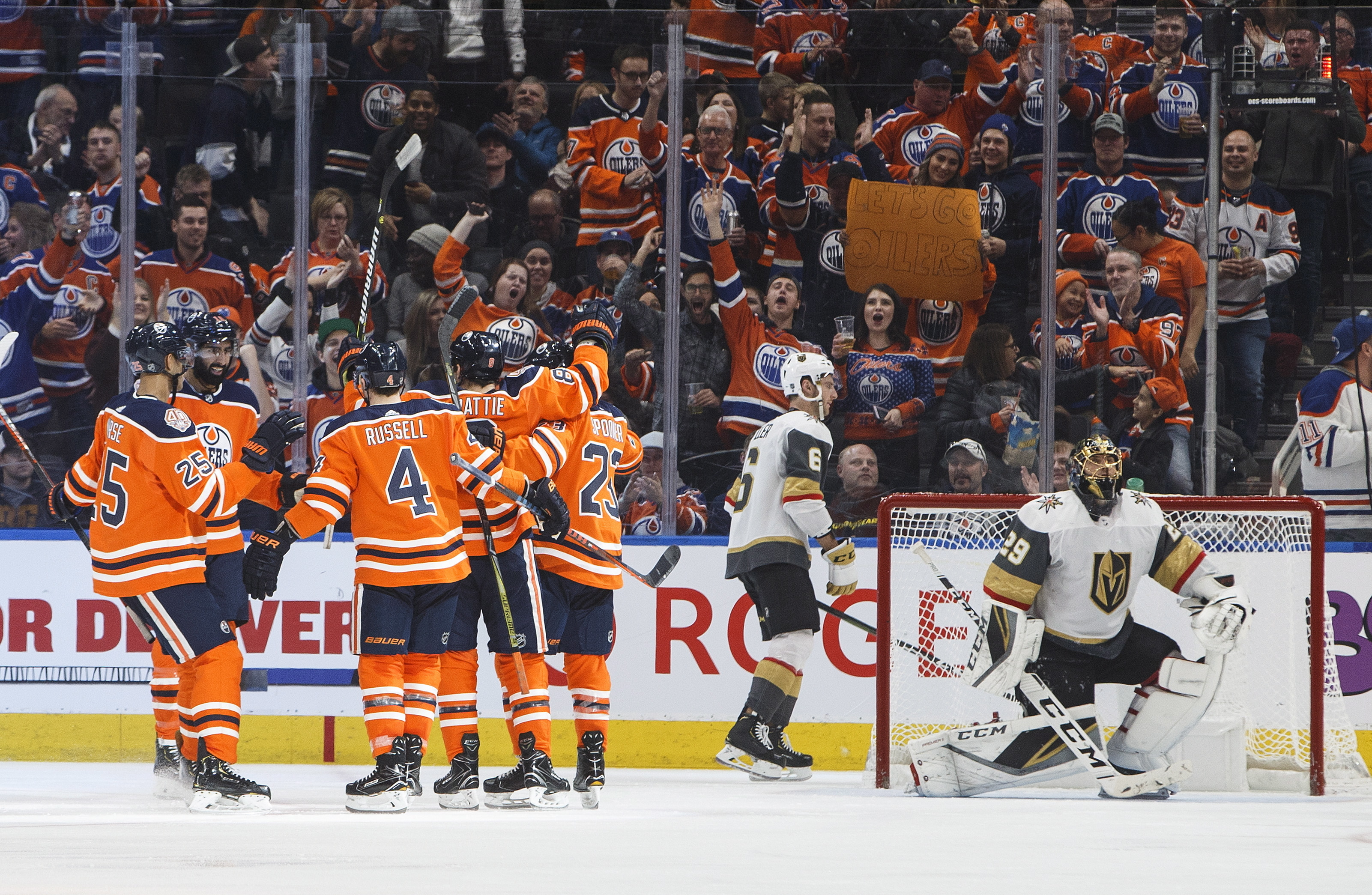 Spooner scores first goal with Oilers in 2-1 win over Vegas