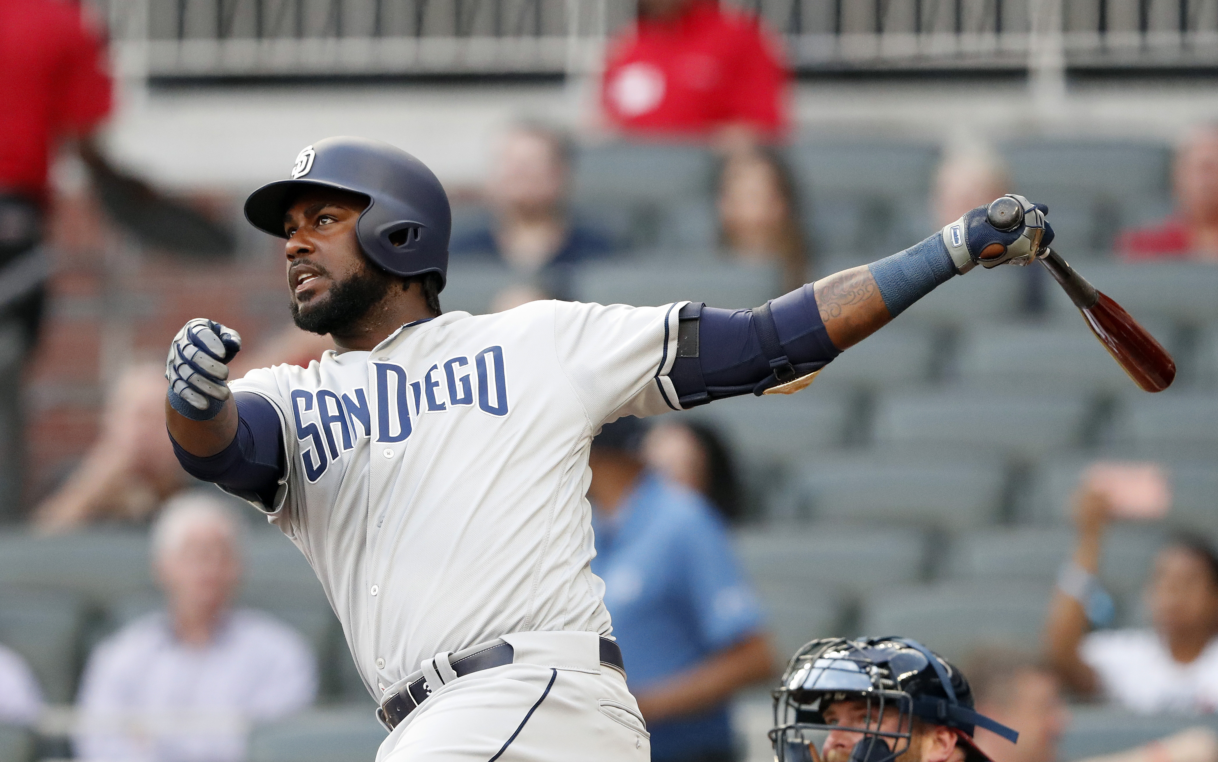 Reyes’ 2 homers, 3 RBIs lead Padres past Braves 4-3