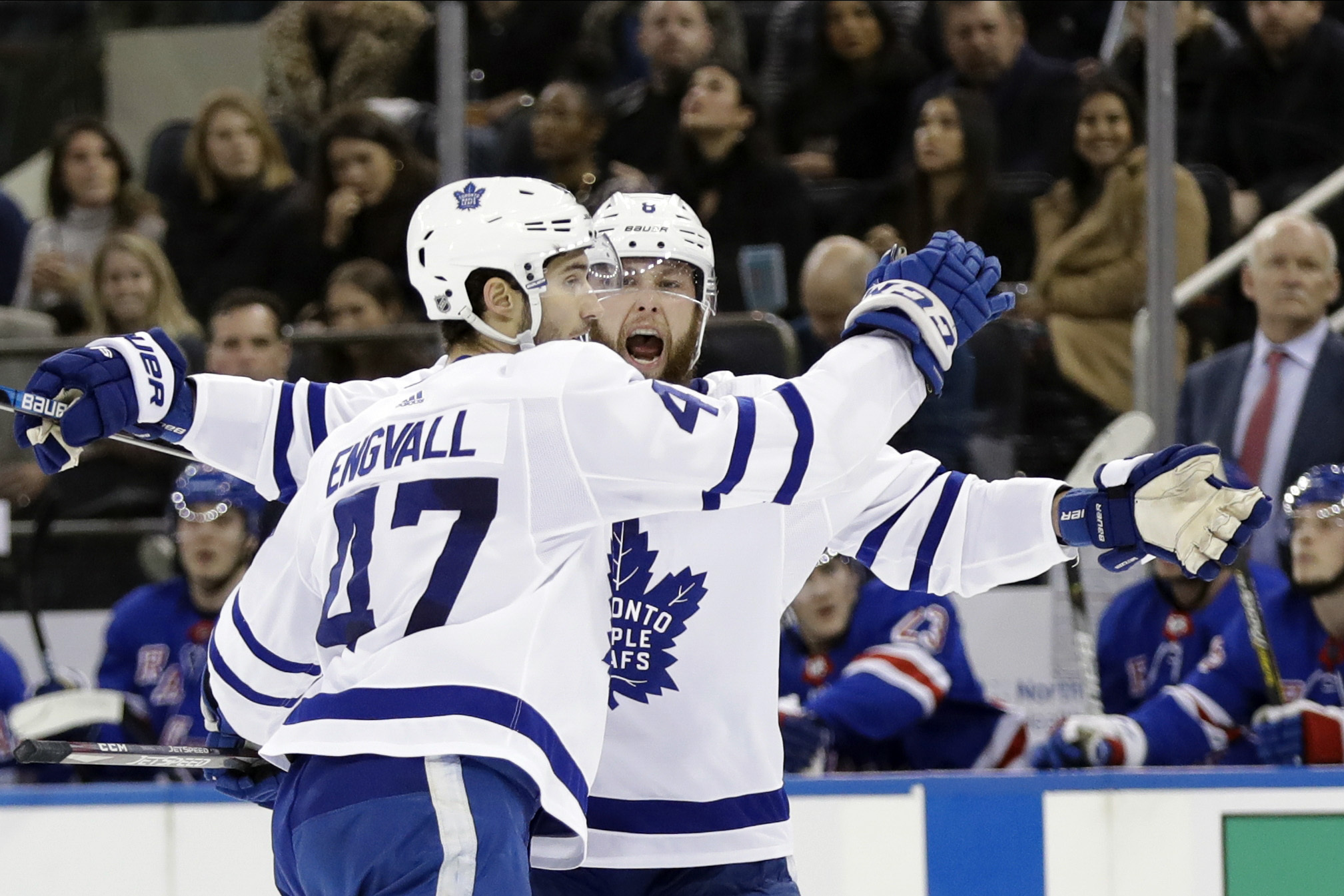 Nylander, Marner lead Maple Leafs past Rangers 6-3