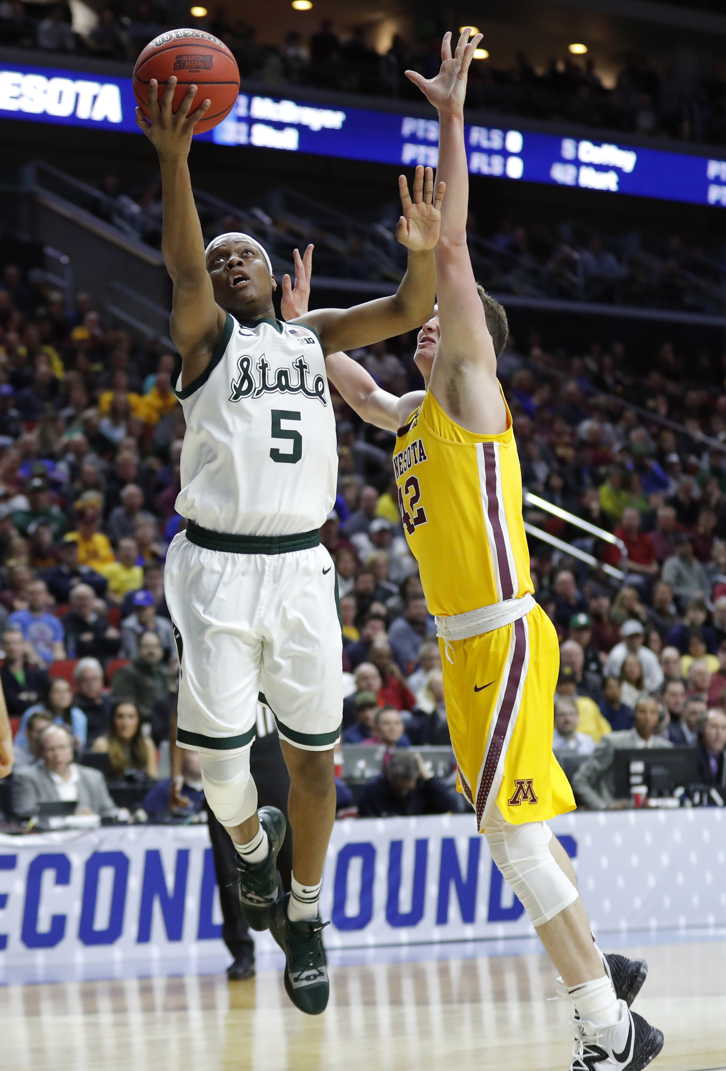 Spartans rout Gophers, return to Sweet 16 1st time since ’15