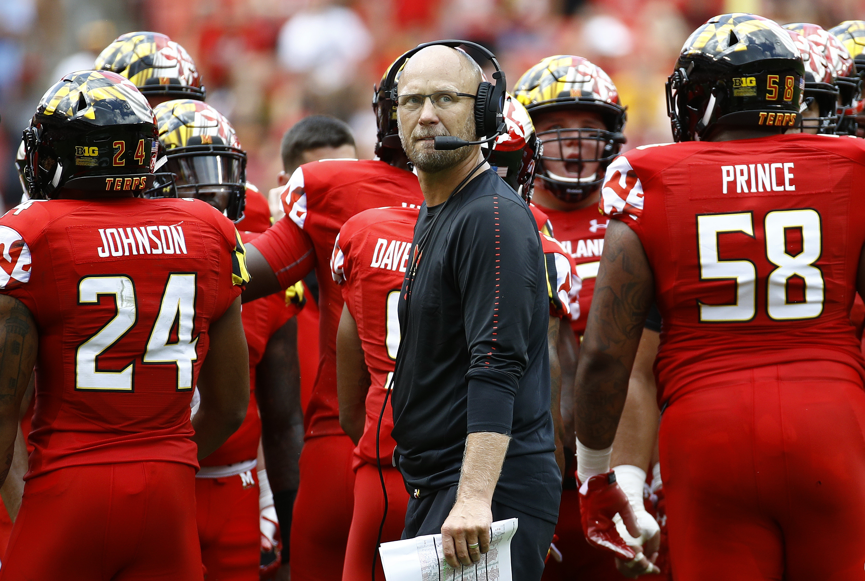 Maryland stuns No. 23 Texas 34-29 for interim coach Canada