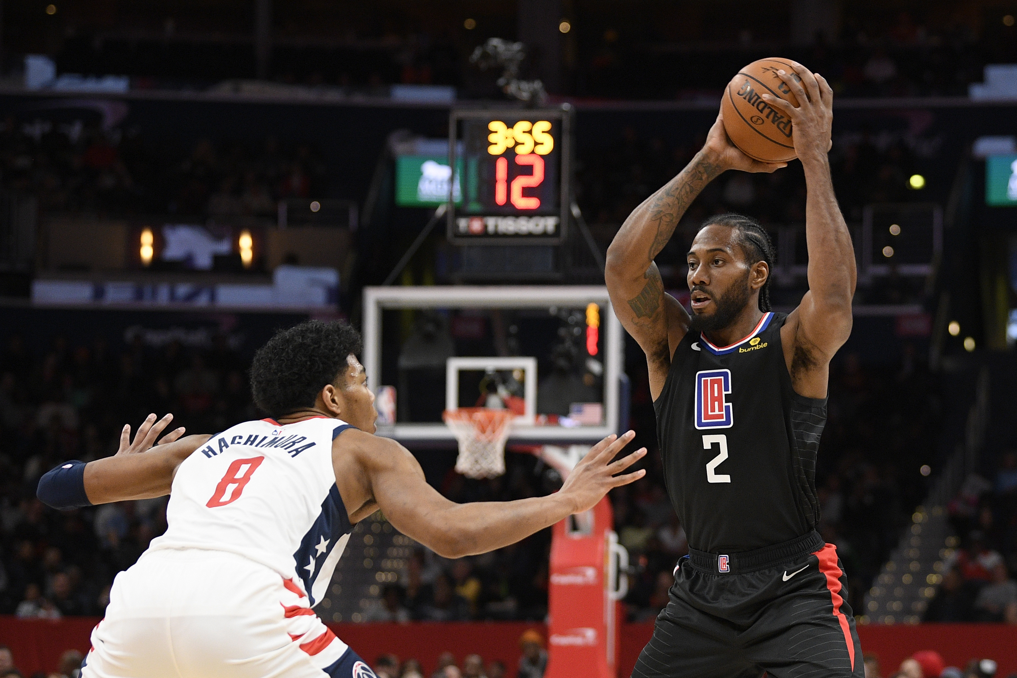Leonard, Harrell lead Clippers past Wizards 135-119