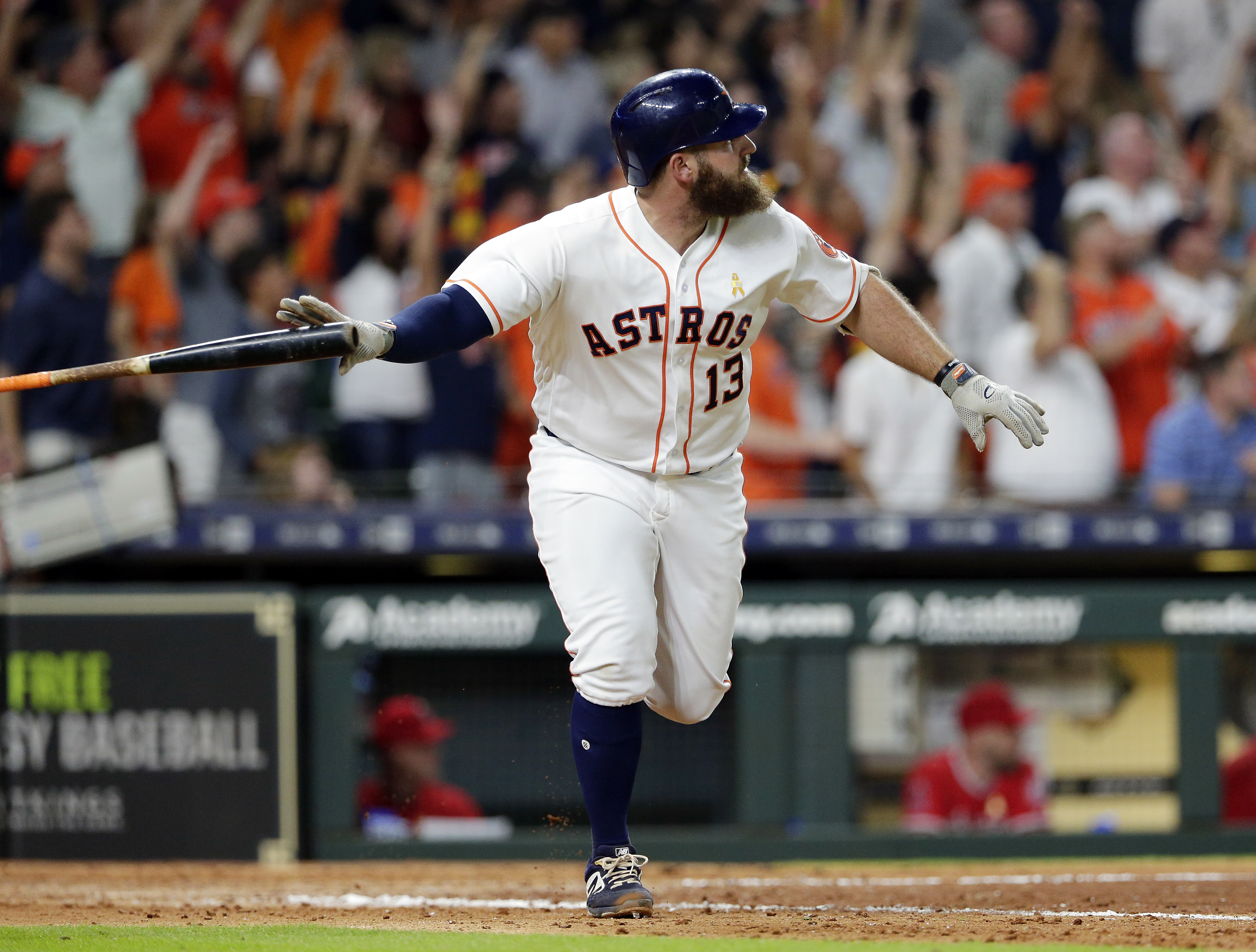 White’s 2-run double helps Astros to 7-3 win over Angels