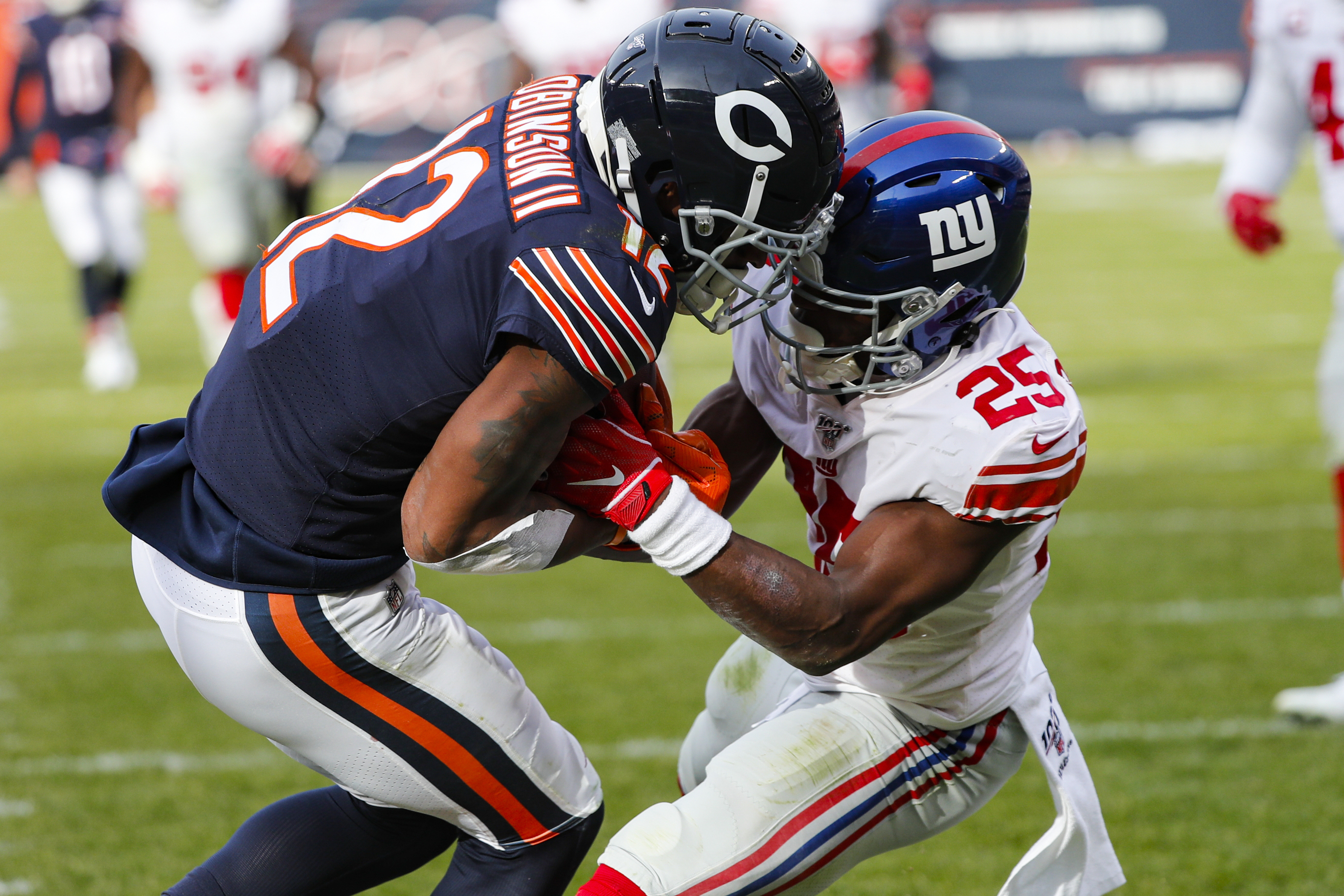 Giants’ secondary struggles in 19-14 loss to Bears