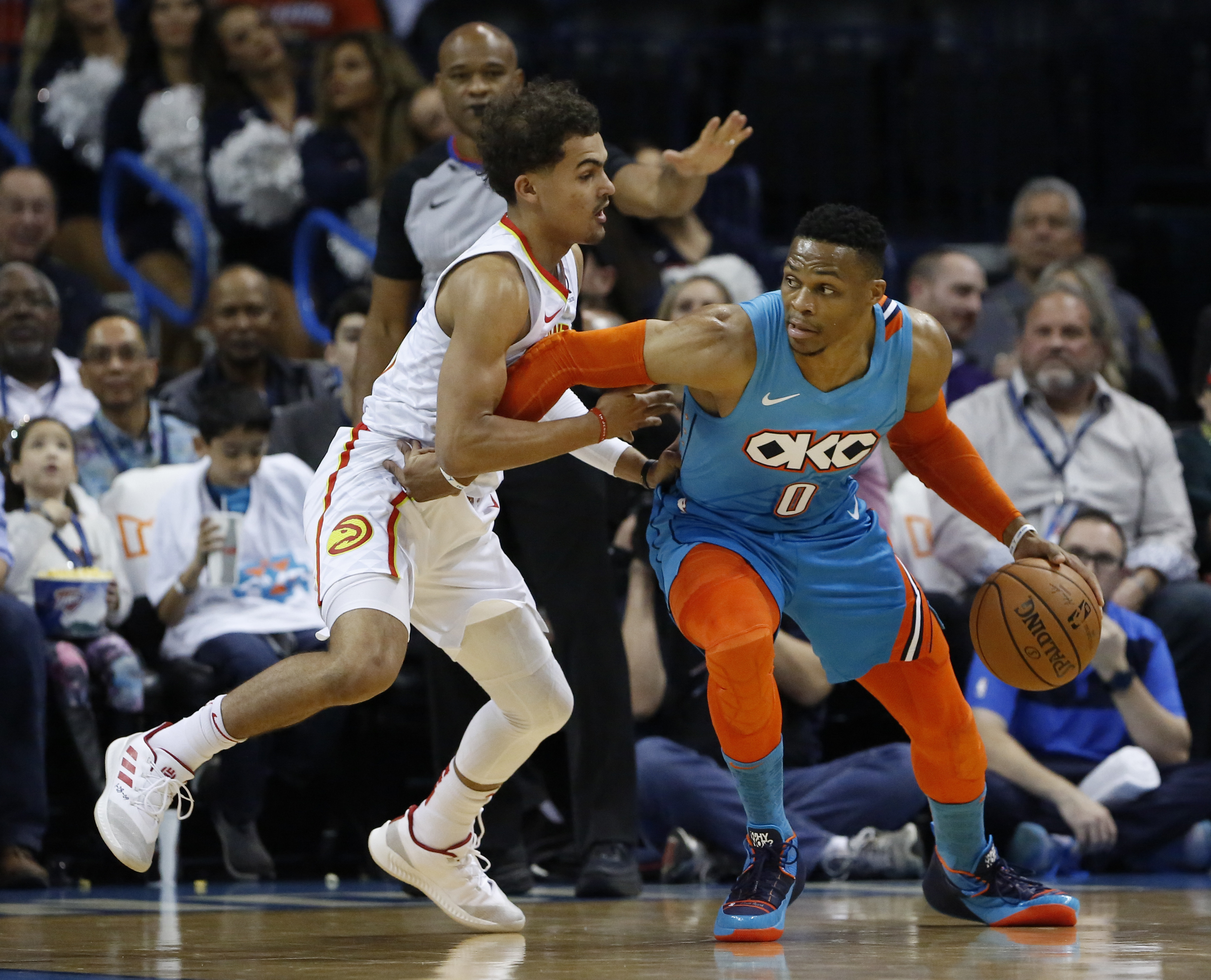 Russell Westbrook leads Thunder past Hawks, 124-109