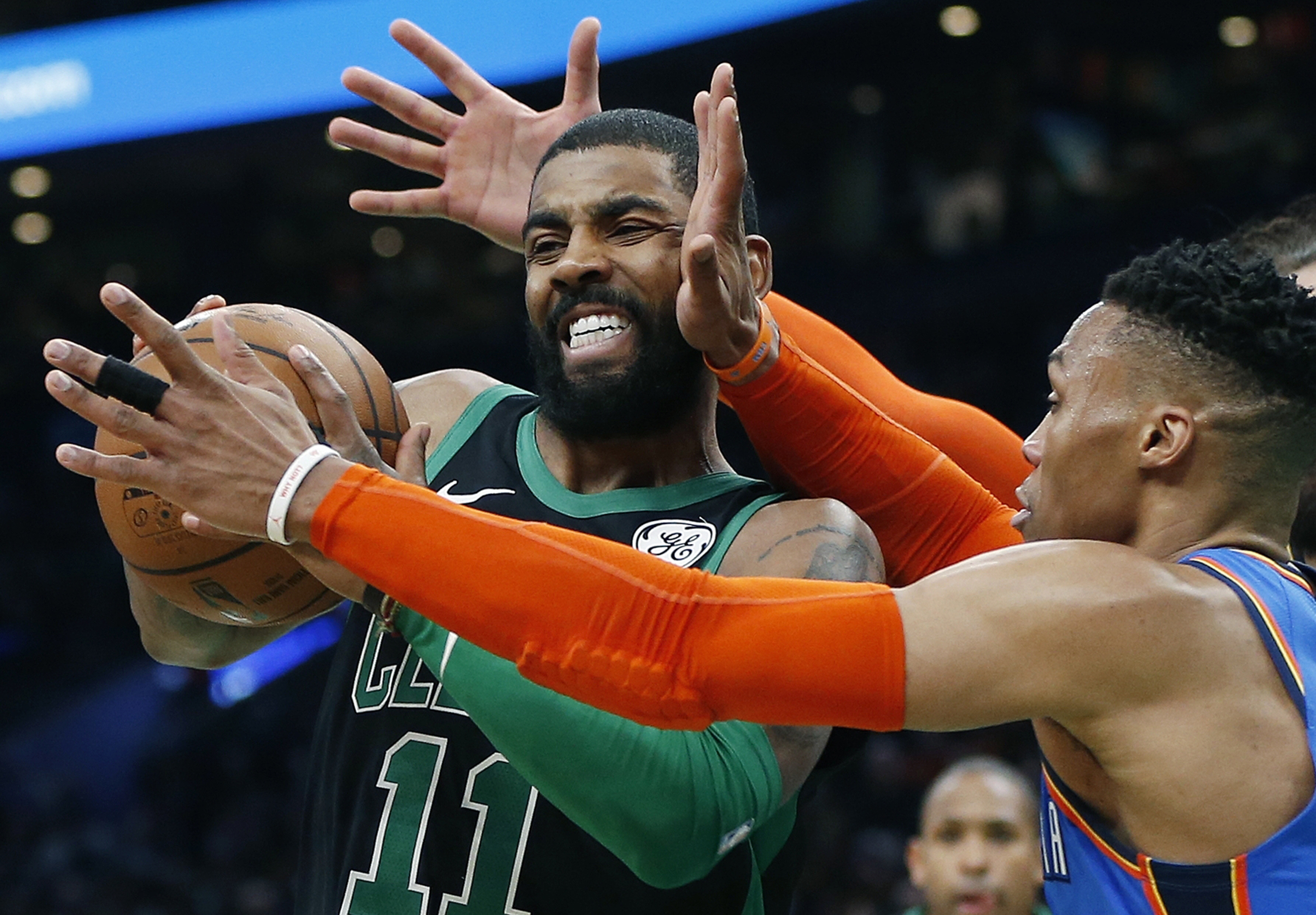 Irving, Celtics outlast Thunder in 134-129 thriller