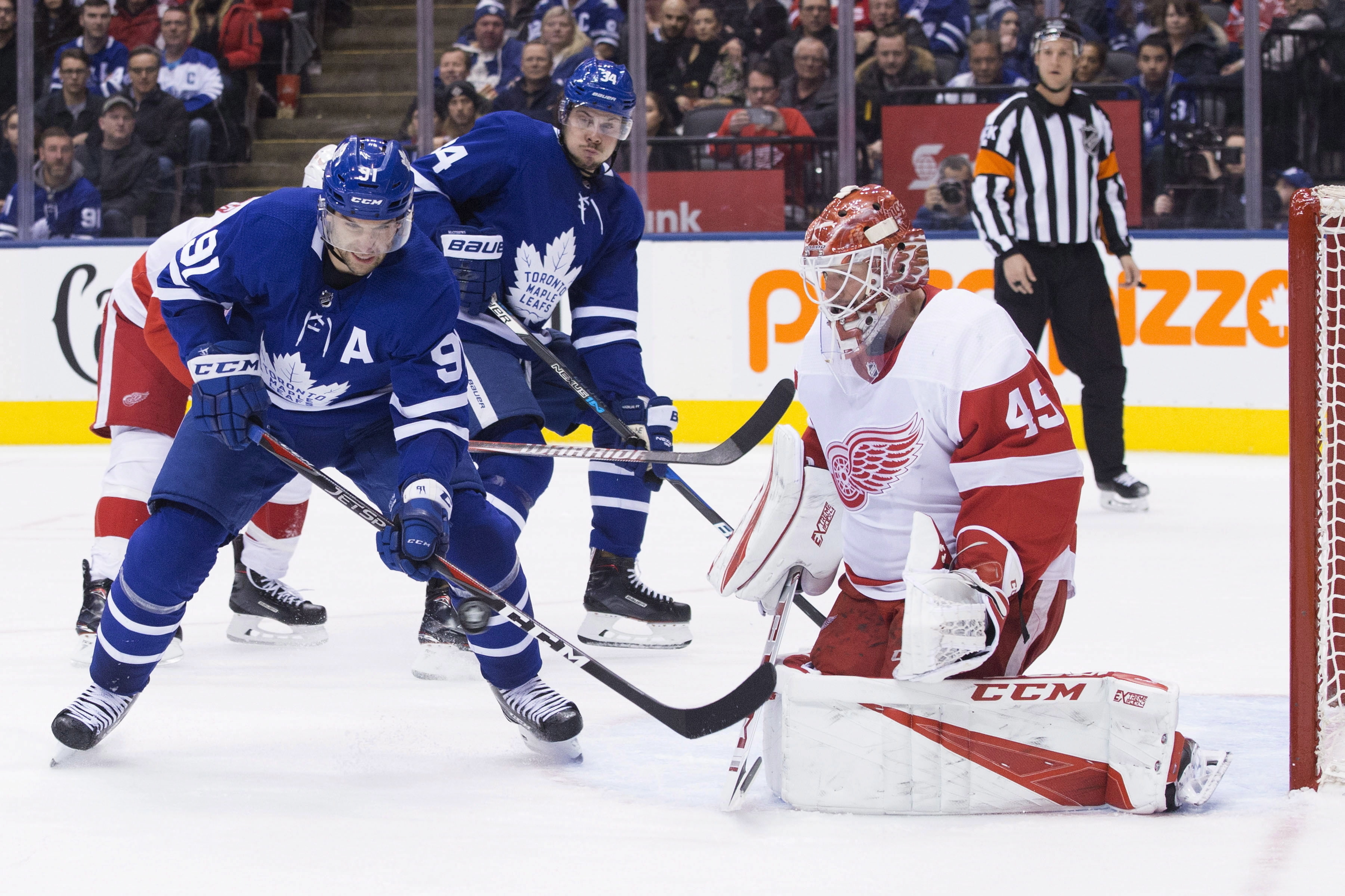 Kapanen’s 2 goals lead Maple Leafs past Red Wings 5-4 in OT