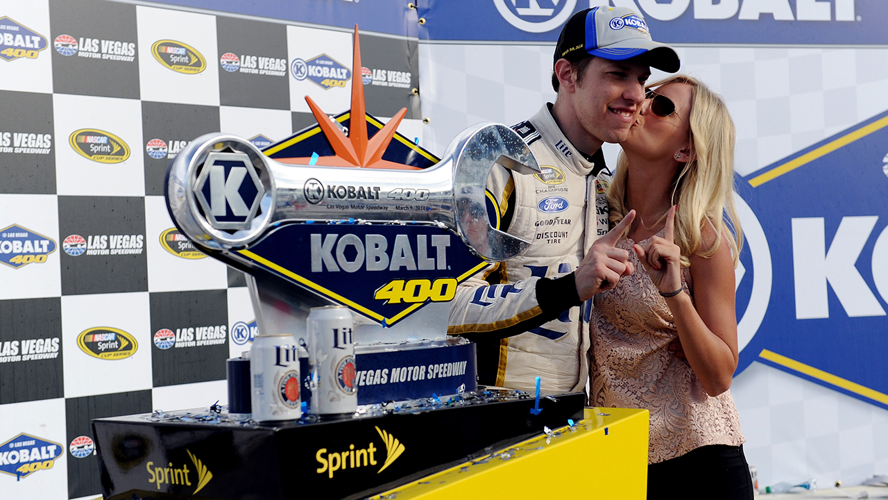 Who's that WAG? Keselowski's girlfriend in Victory Lane