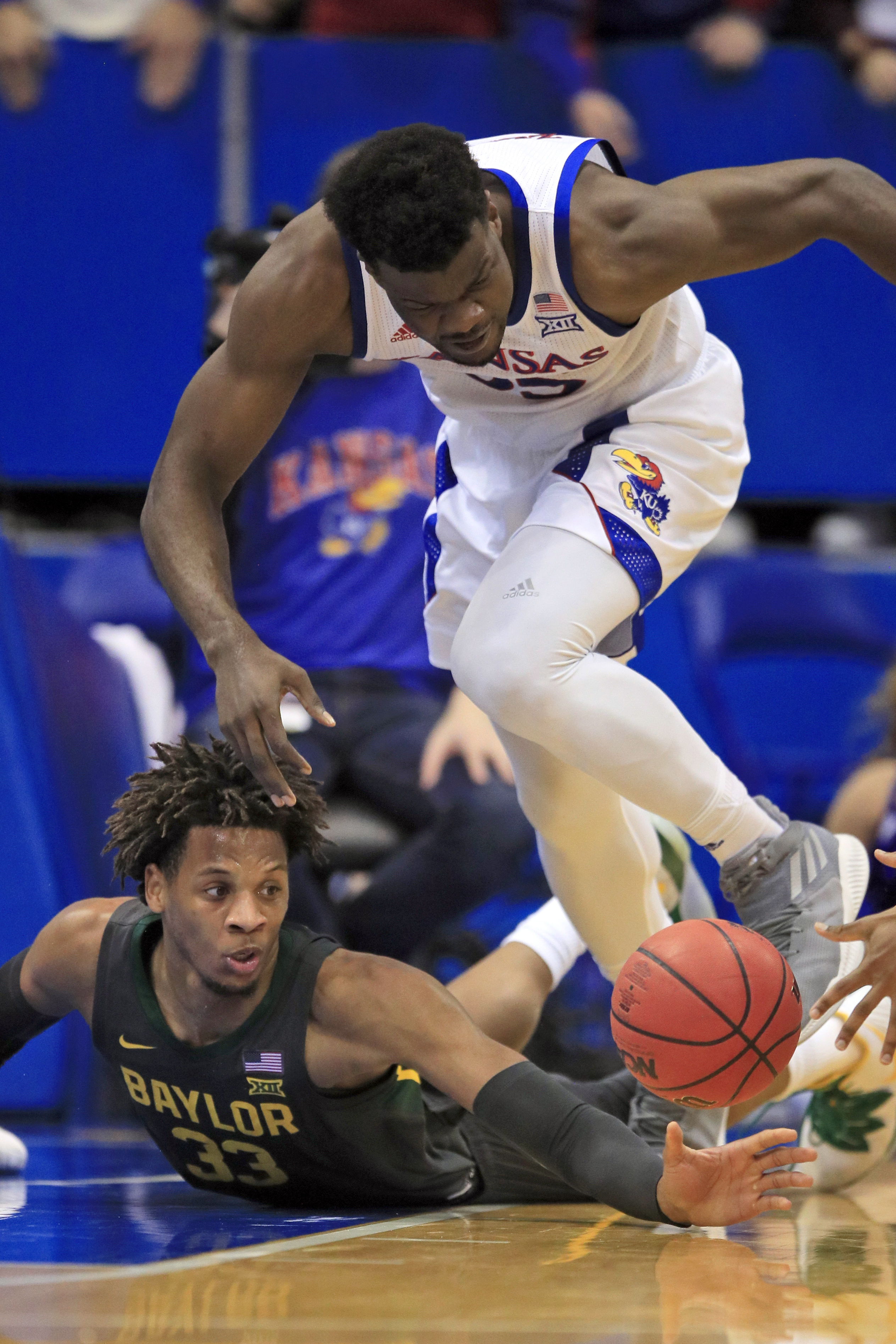 No. 4 Baylor tops No. 3 KU 67-55 for first win in the Phog