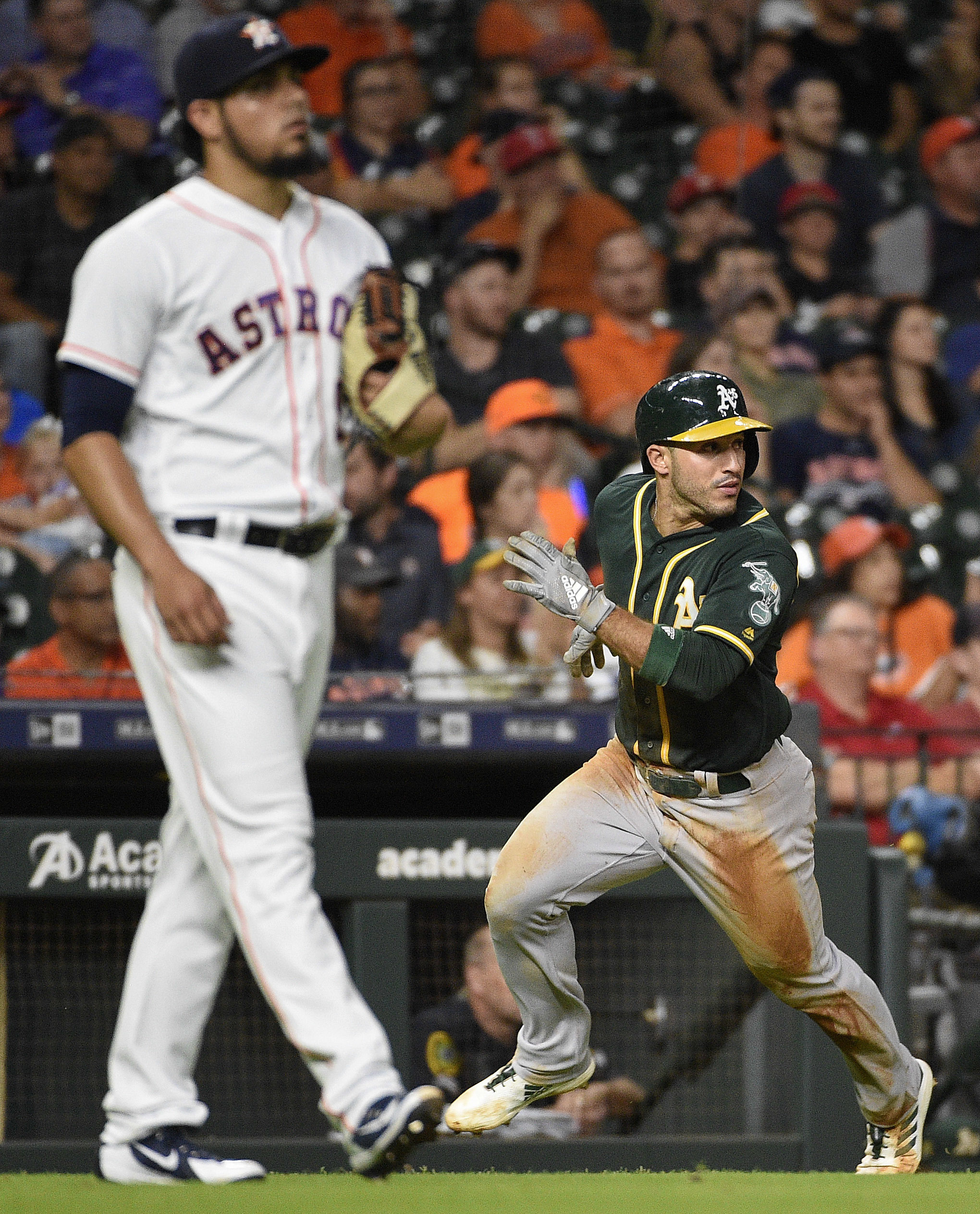 Martini double in 9th, A’s end Astros’ 6-game win run, 4-3