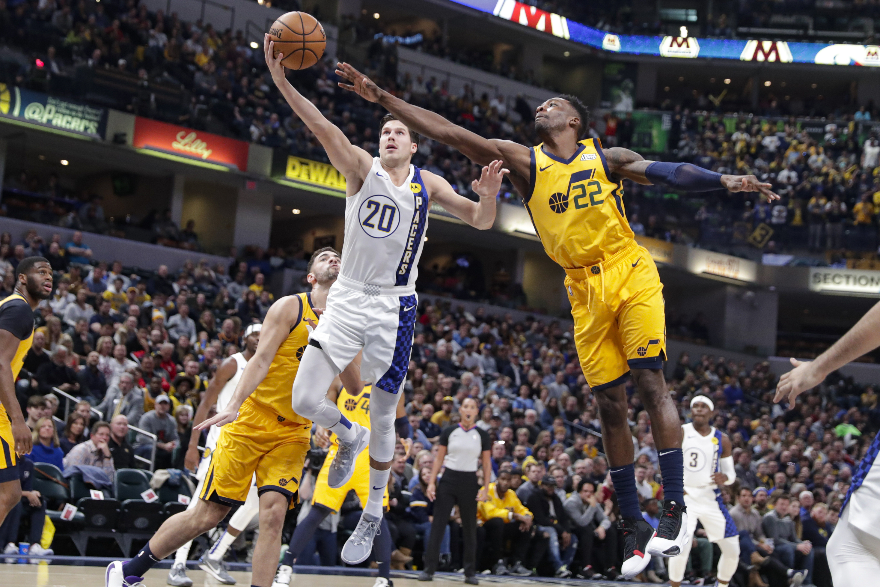 Pacers use balanced attack to pull away from Jazz 121-102