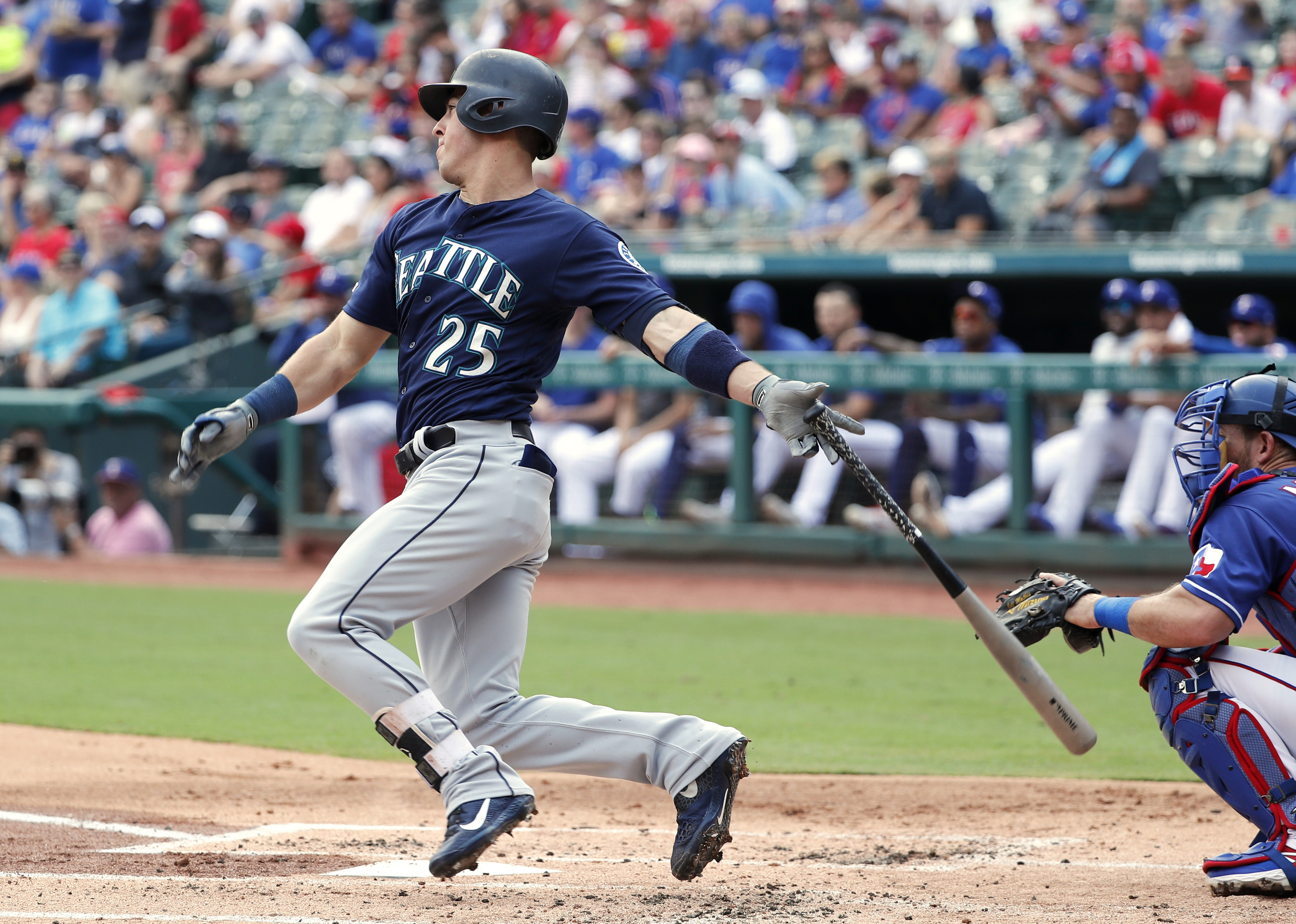 Seager, Murphy, Vogelbach homer, Mariners rout Rangers 11-3