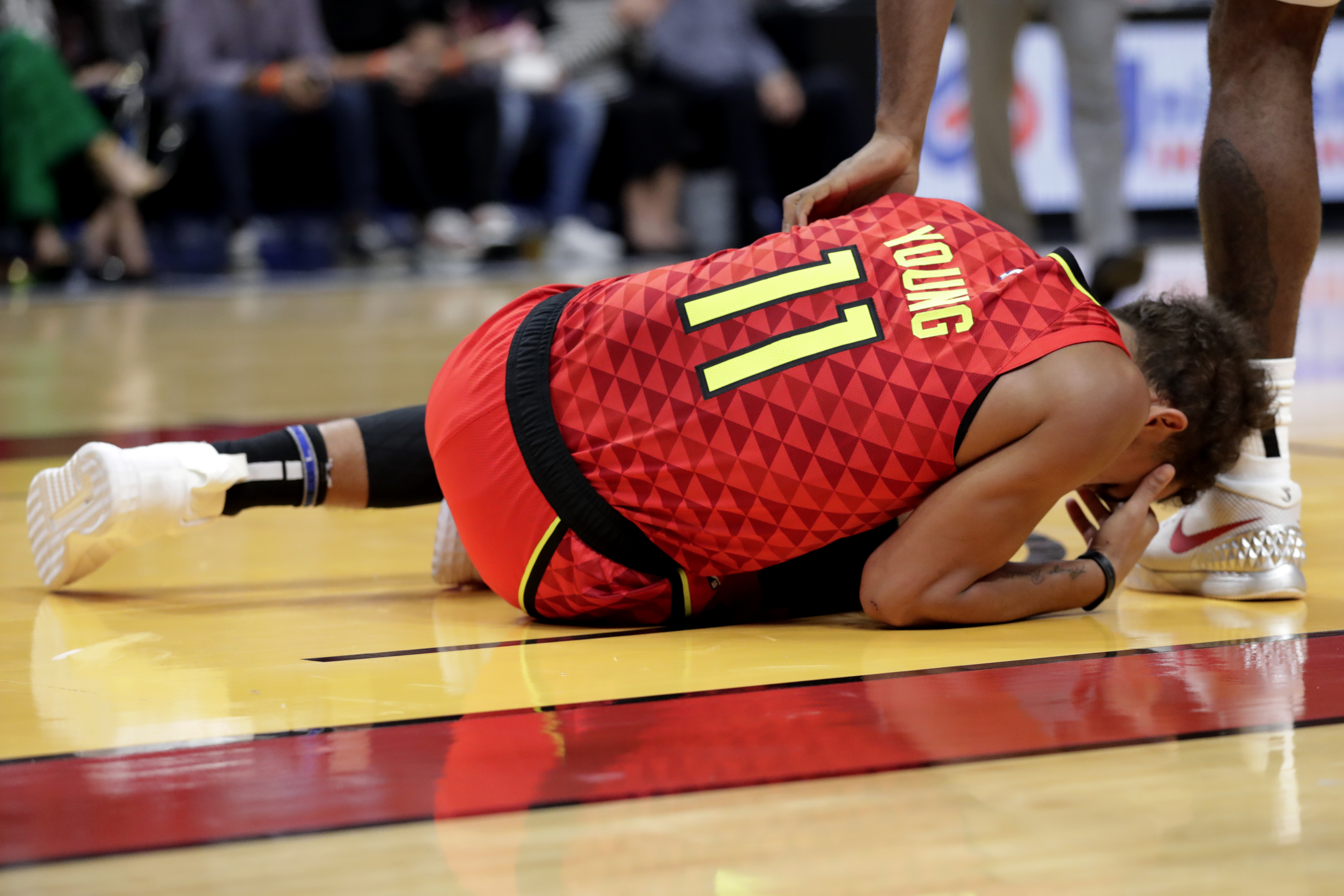 Hawks G Young to miss Thursday game with sprained ankle