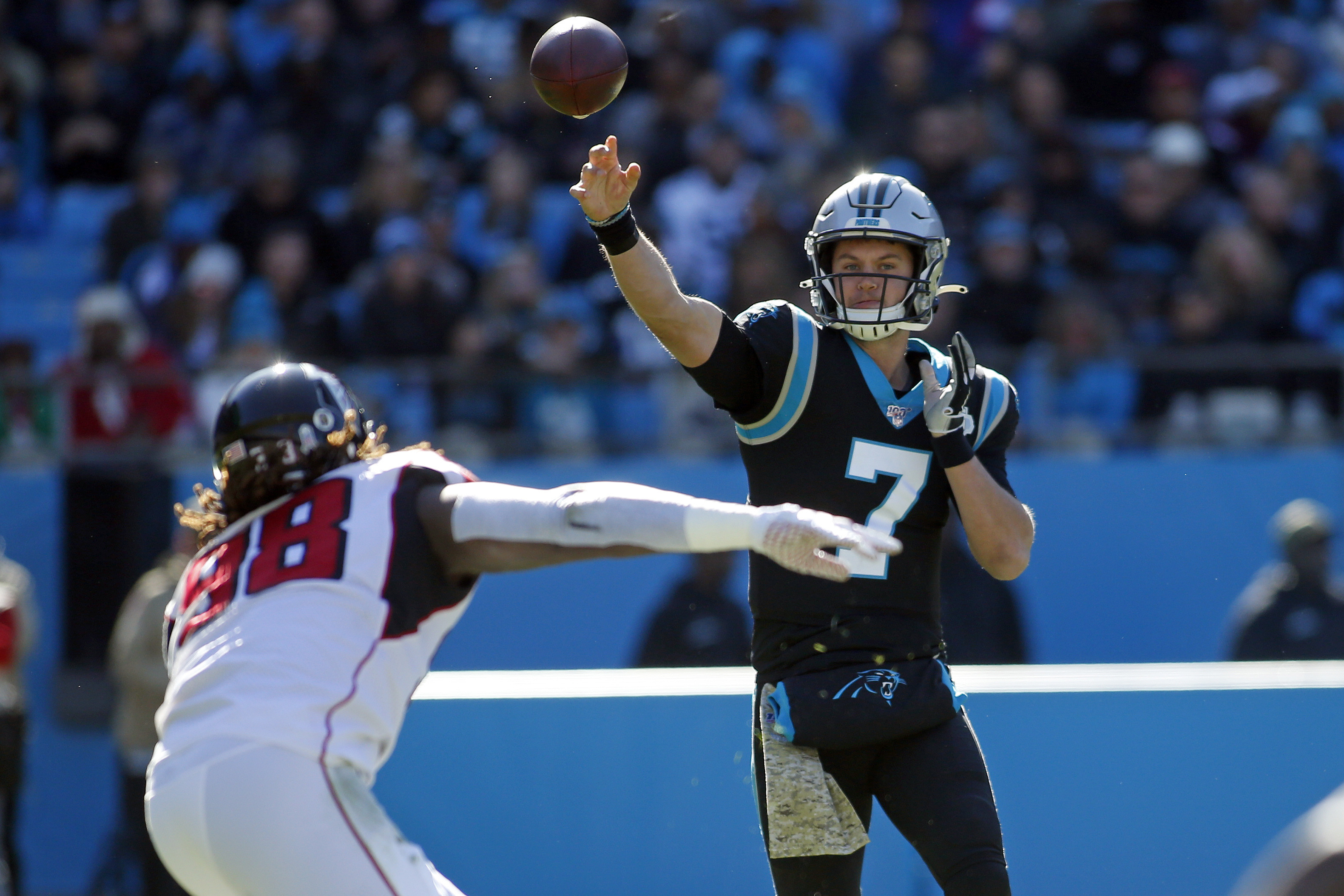 Panthers’ Rivera will stick with struggling young QB Allen