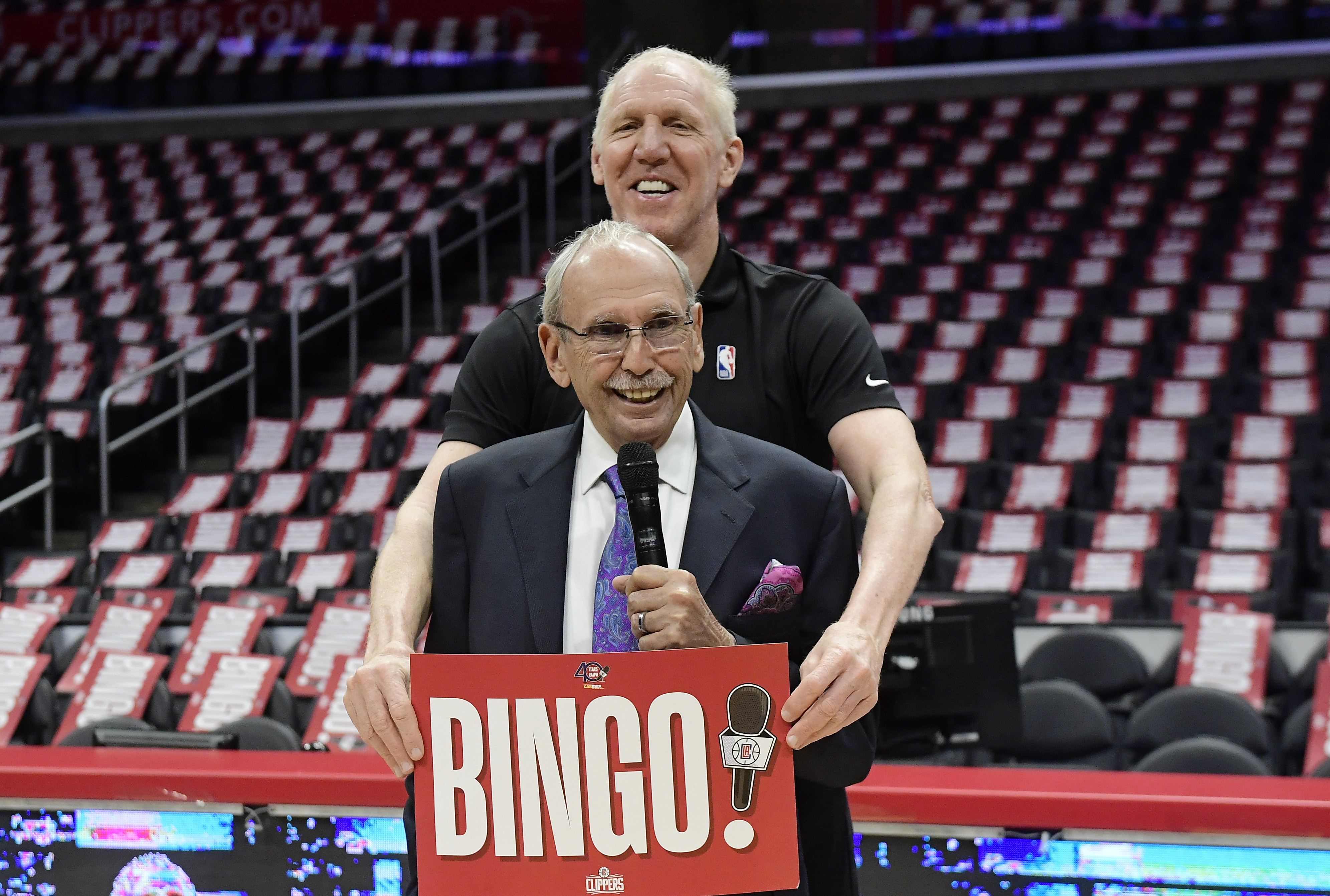Clippers honor broadcaster Ralph Lawler for 40-year career
