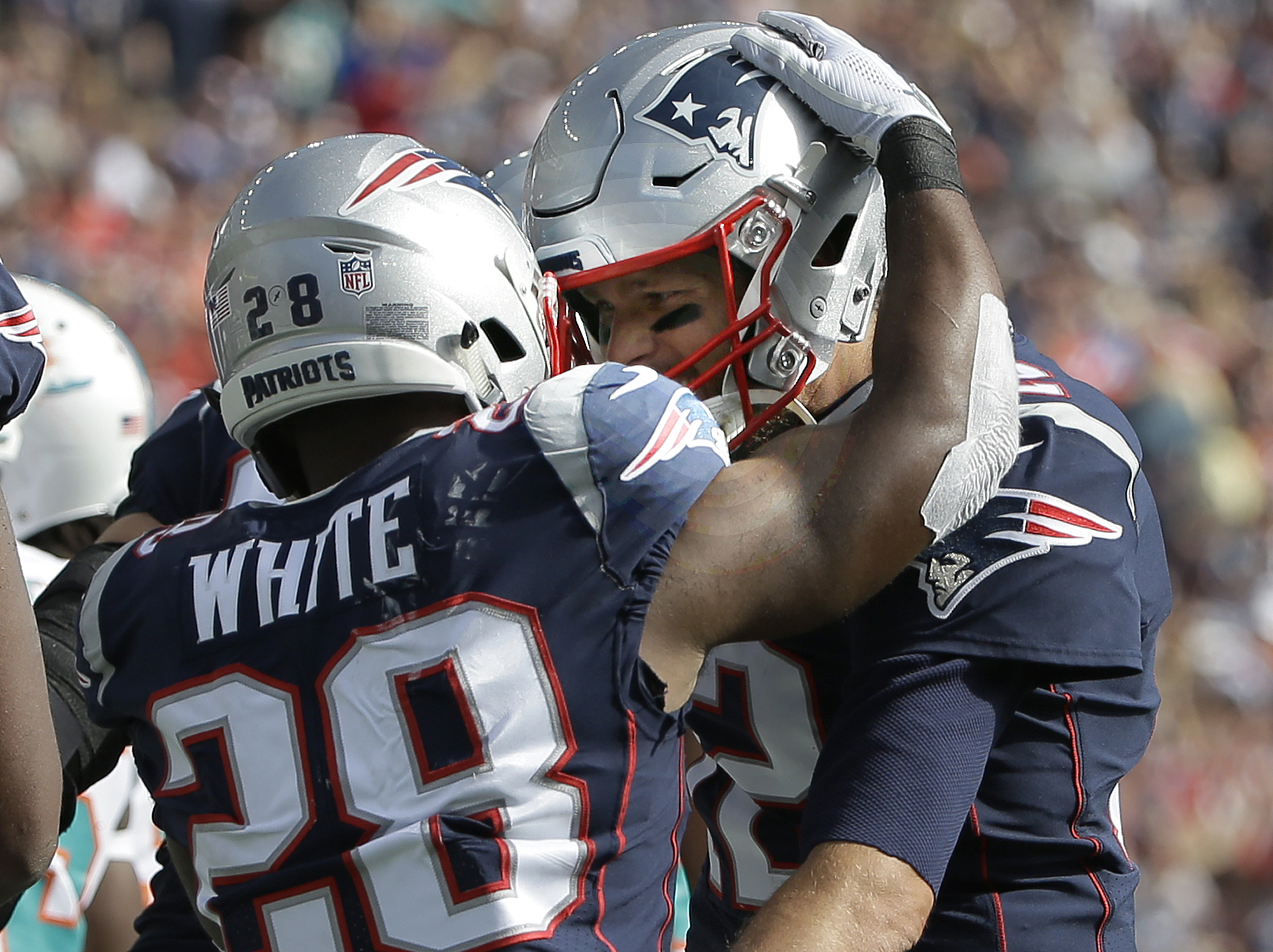 Patriots stop skid, hand Dolphins 1st loss in 38-7 rout