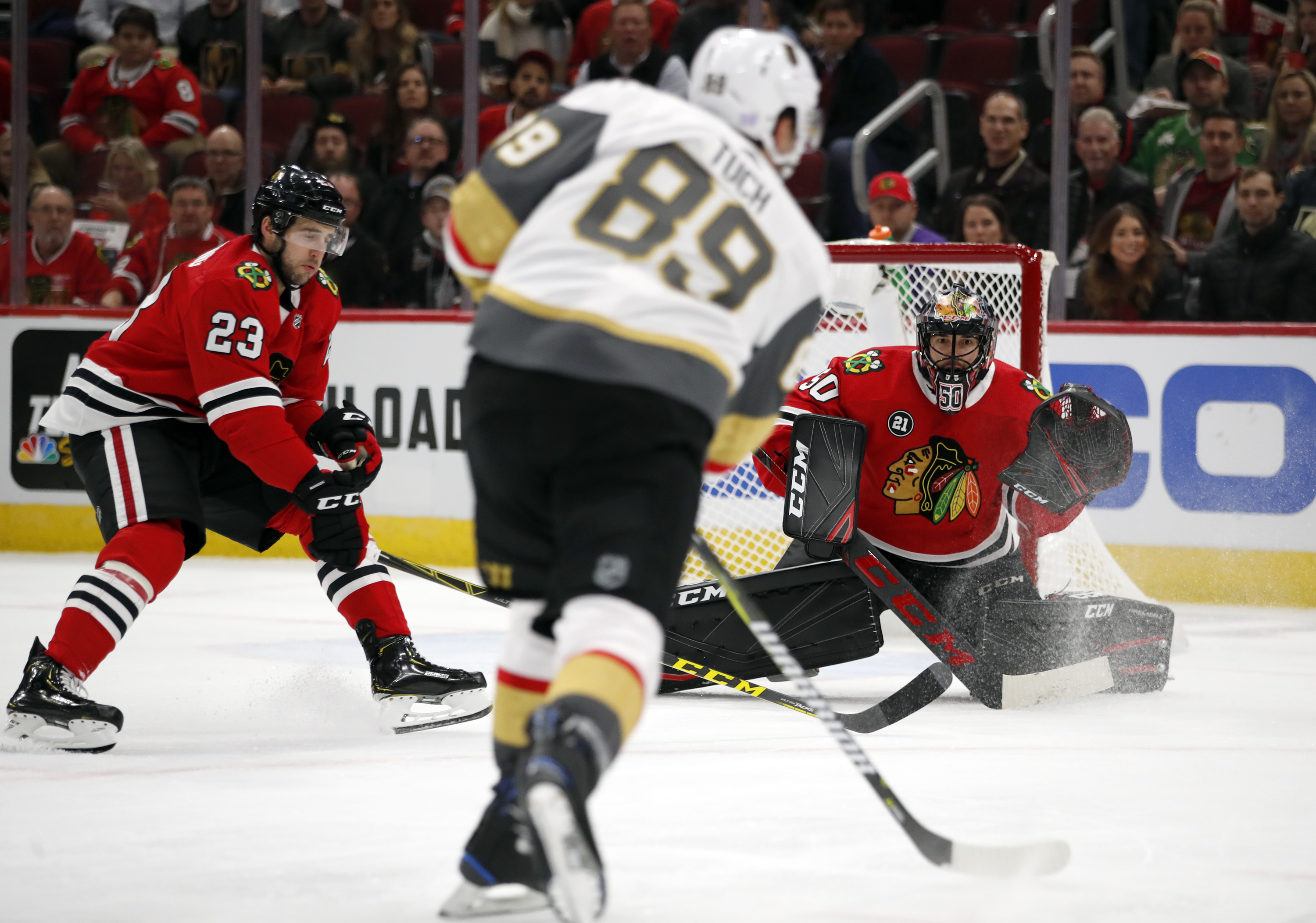 Golden Knights pound Blackhawks 8-3 for 4th straight win