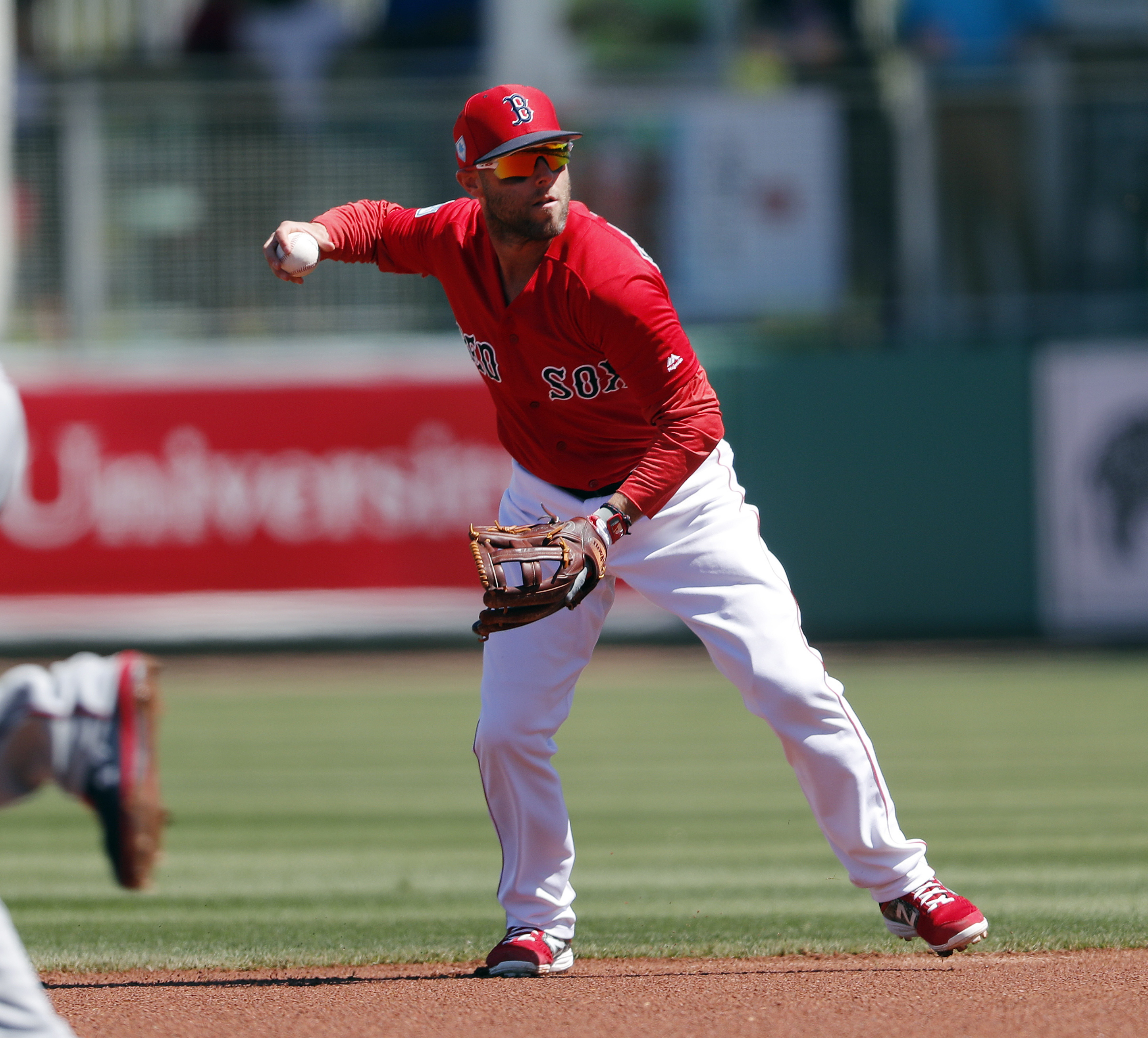 Dustin Pedroia plays inning in 1st game since May