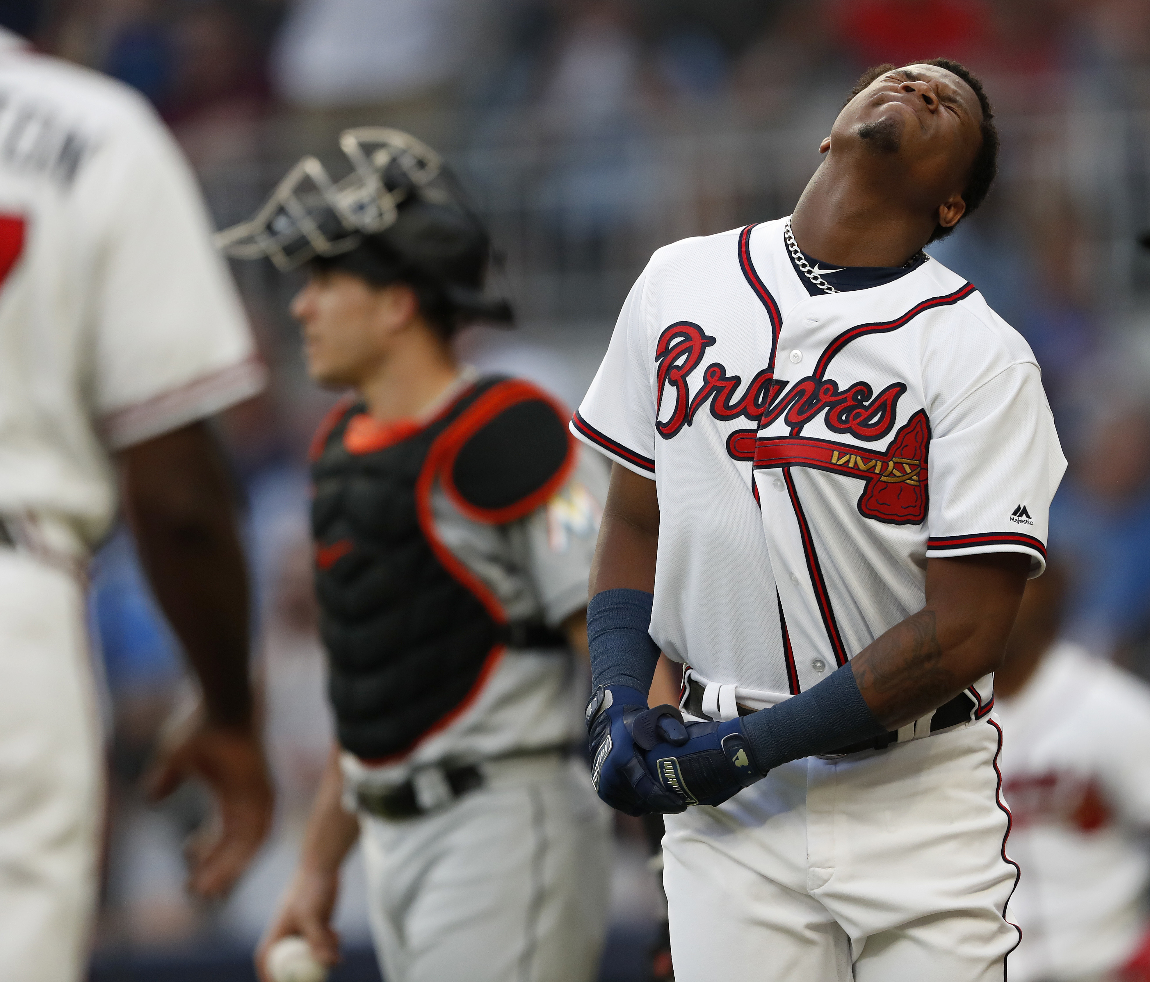 Column: Suspend Urena for rest of season for plunking Acuna