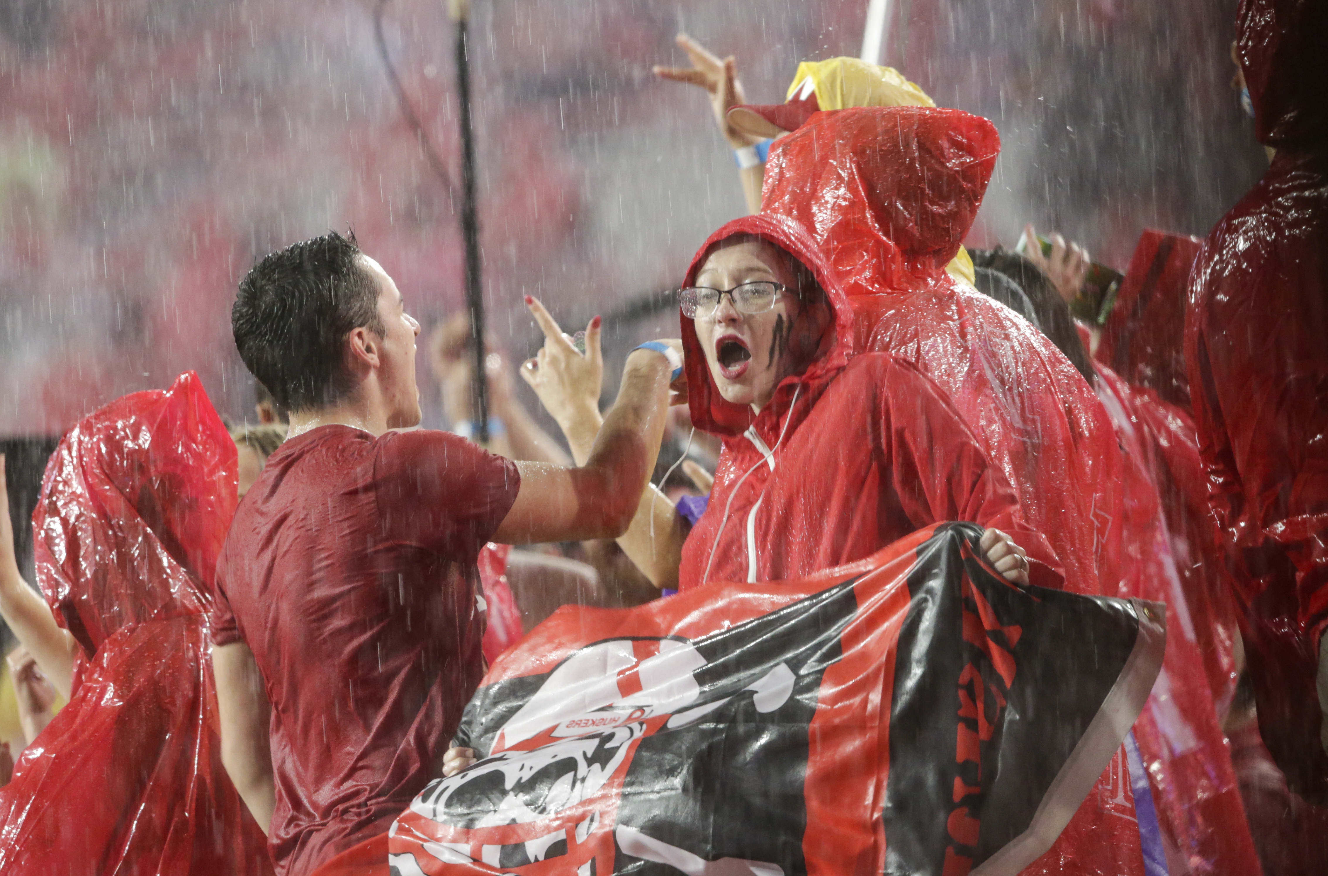 Nebraska clears stadium as weather woes hit college football