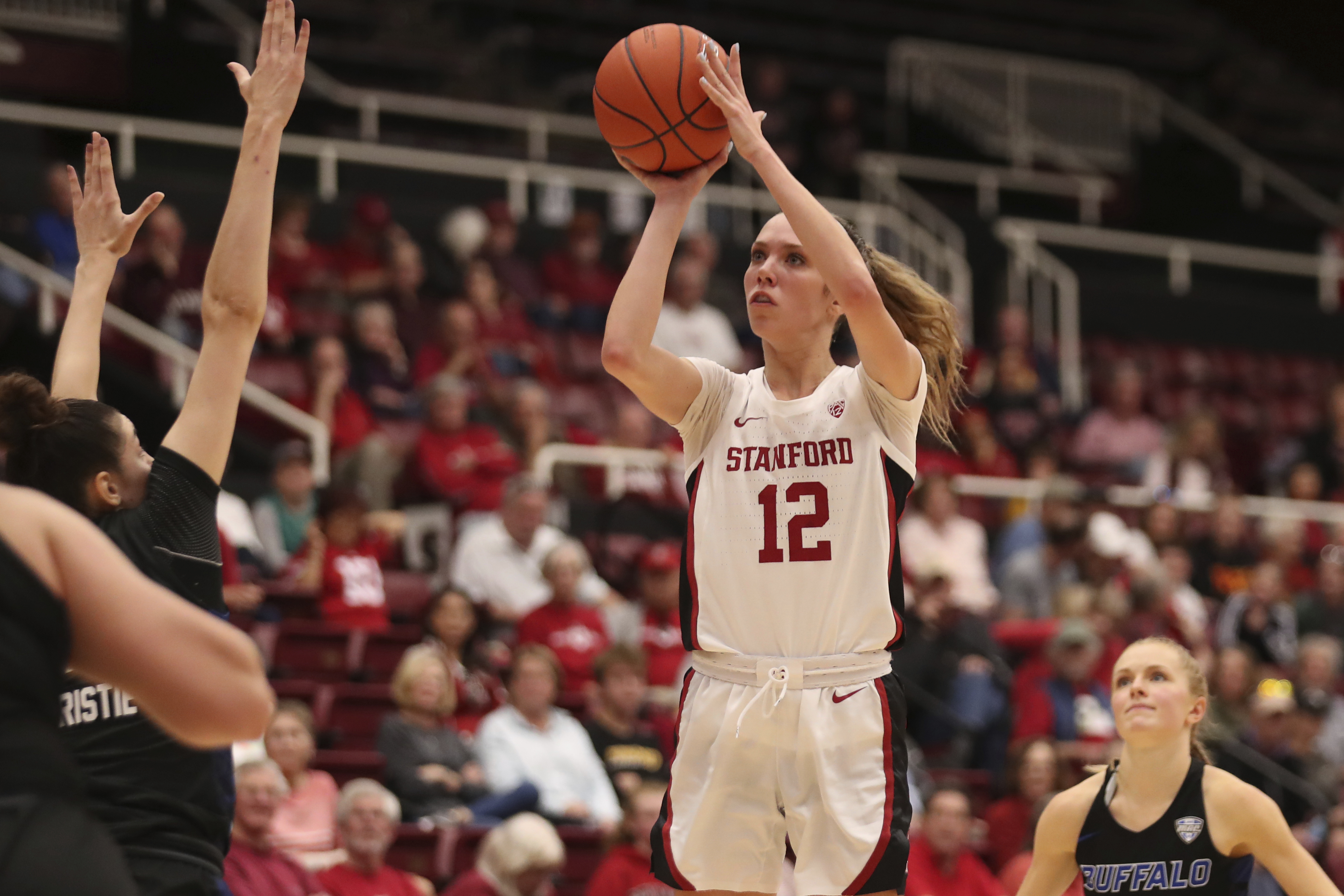 Prechtel's double-double leads No. 3 Stanford past Buffalo