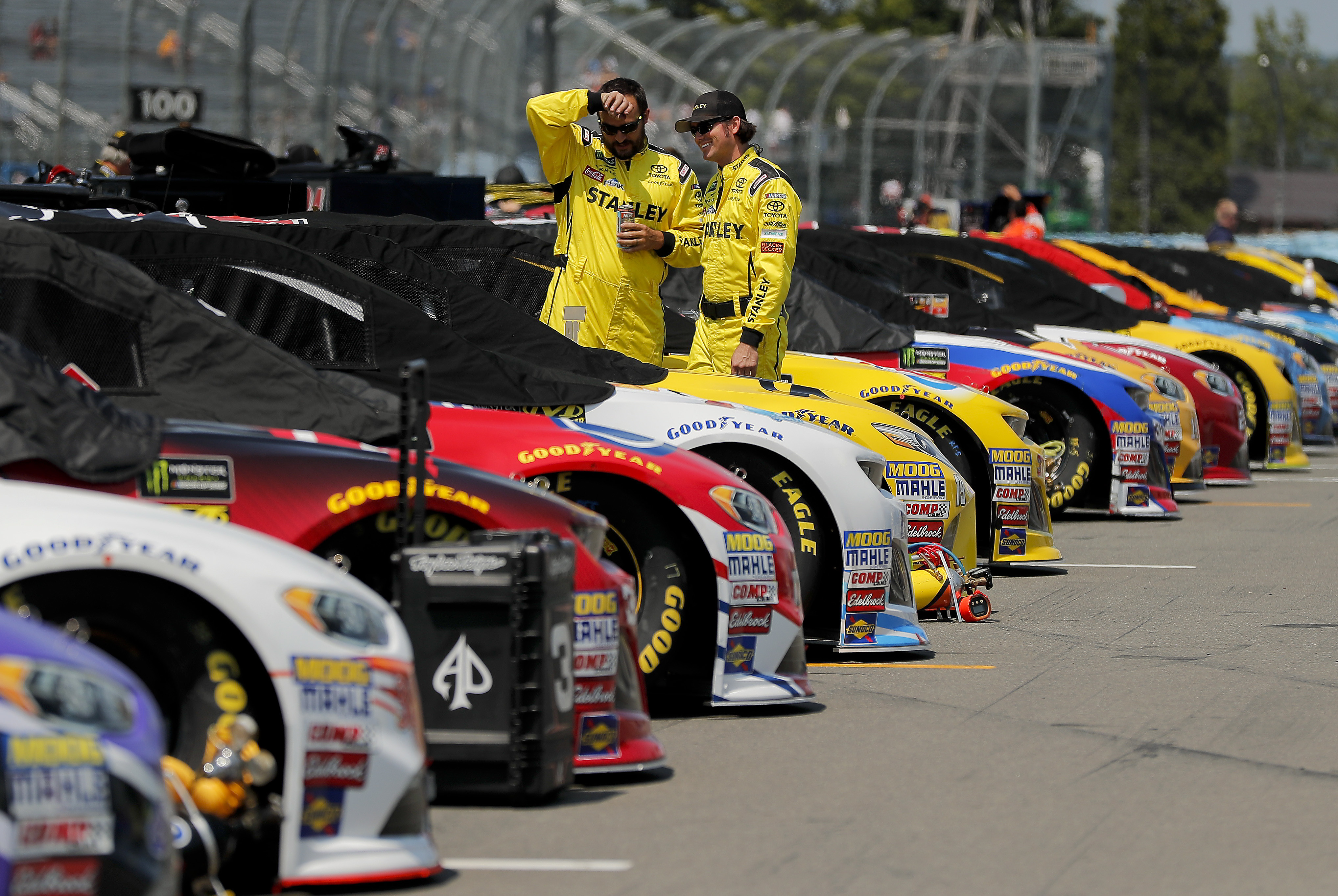 The Latest: Denny Hamlin starts from pole at Watkins Glen