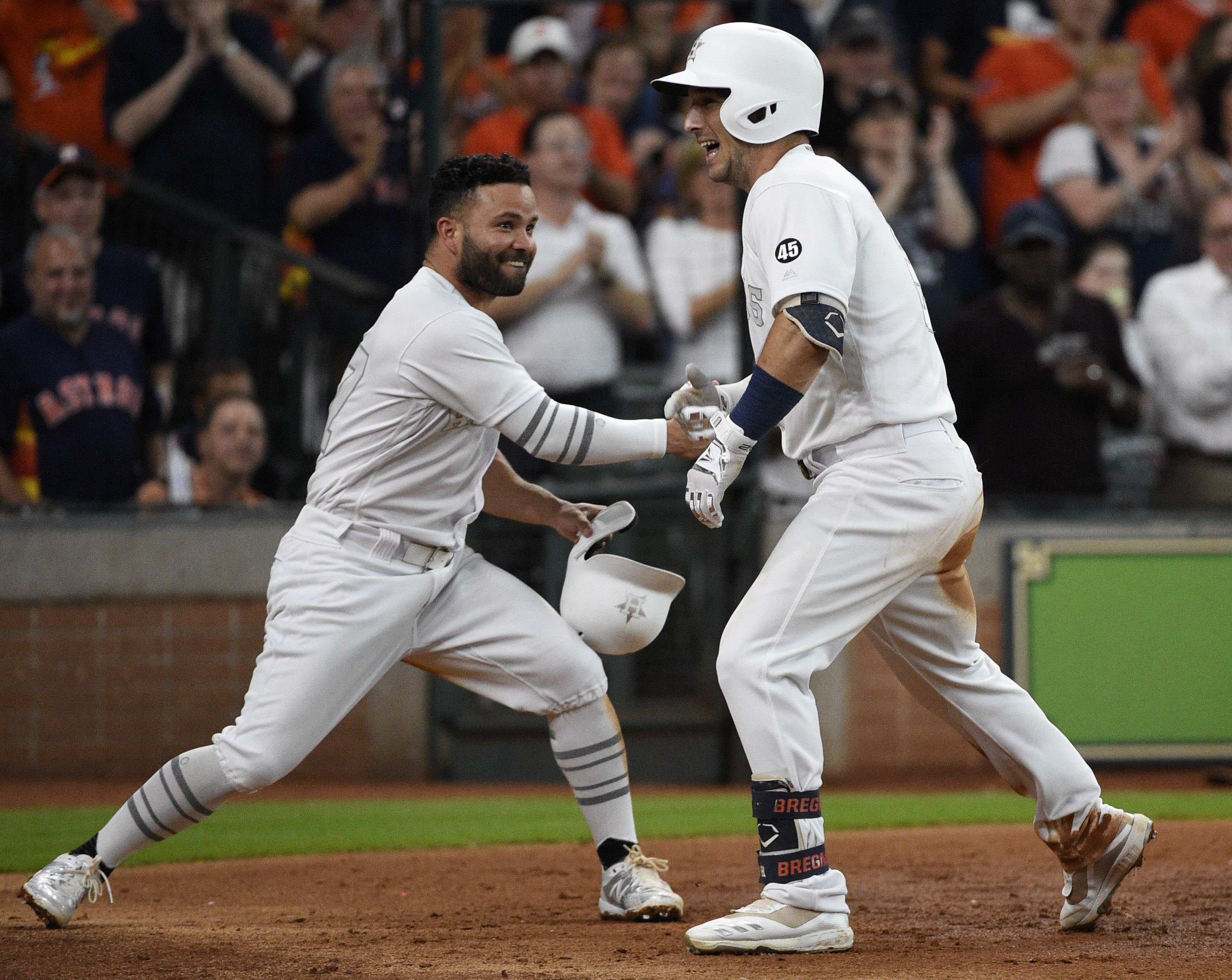 Bregman, Brantley HRs lead Miley, Astros over Angels 5-2