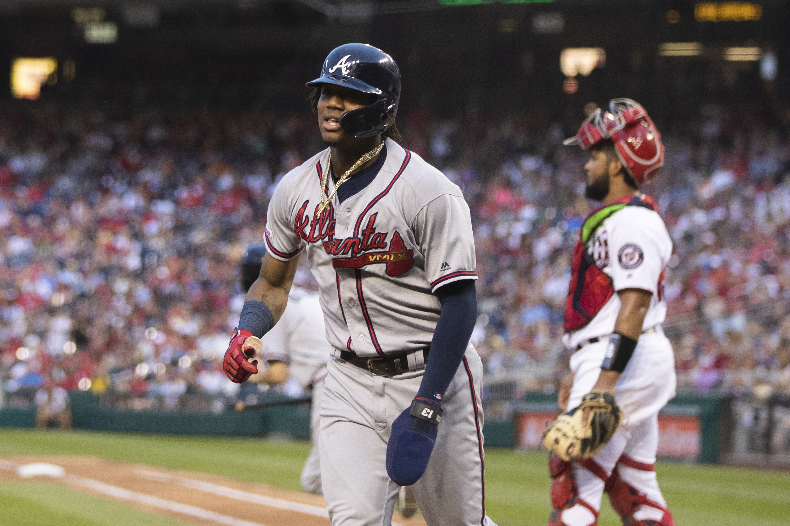 Acuña, Braves pound Nationals, clinch playoff spot