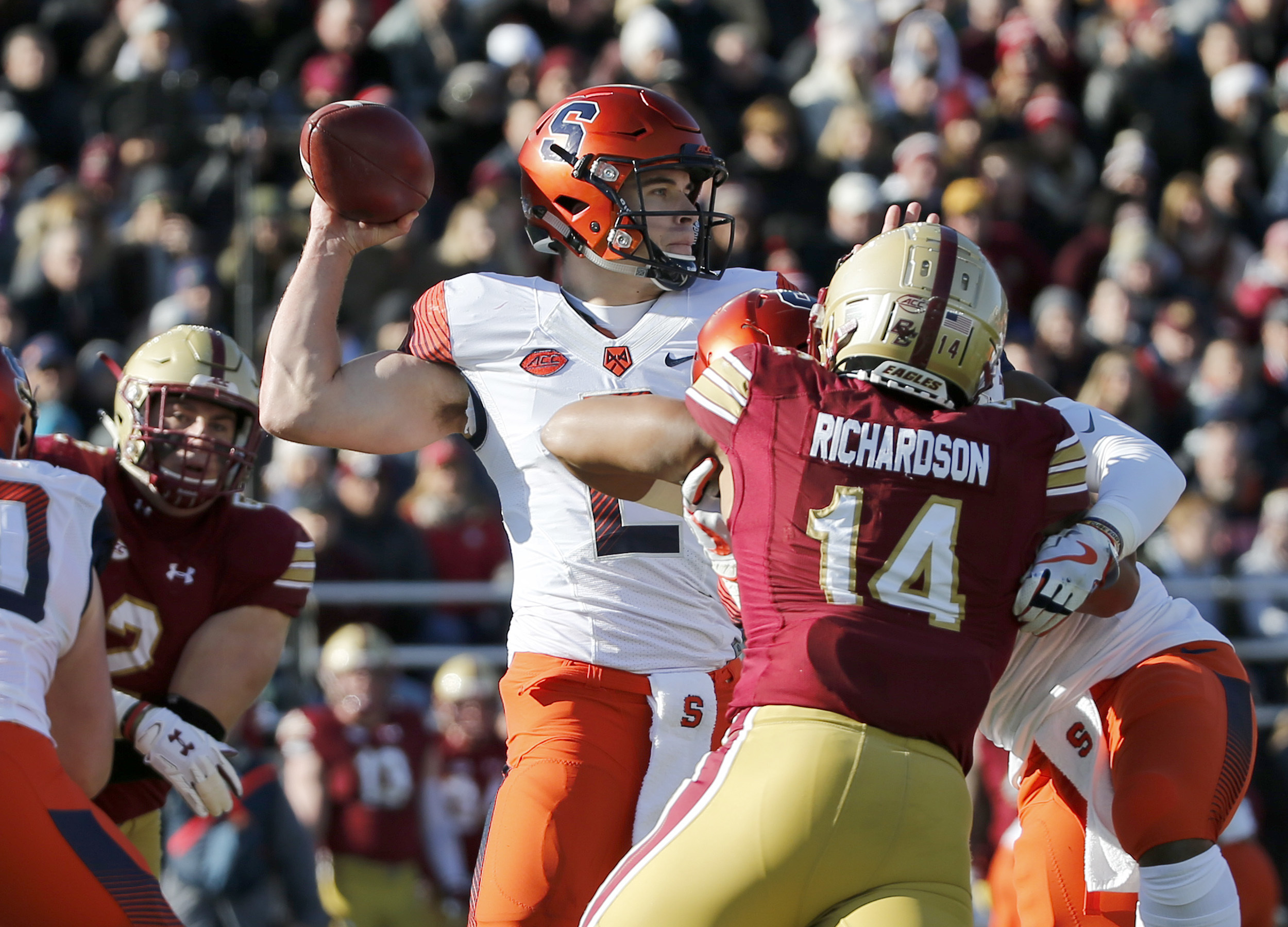 No. 19 Syracuse beats Boston College 42-21