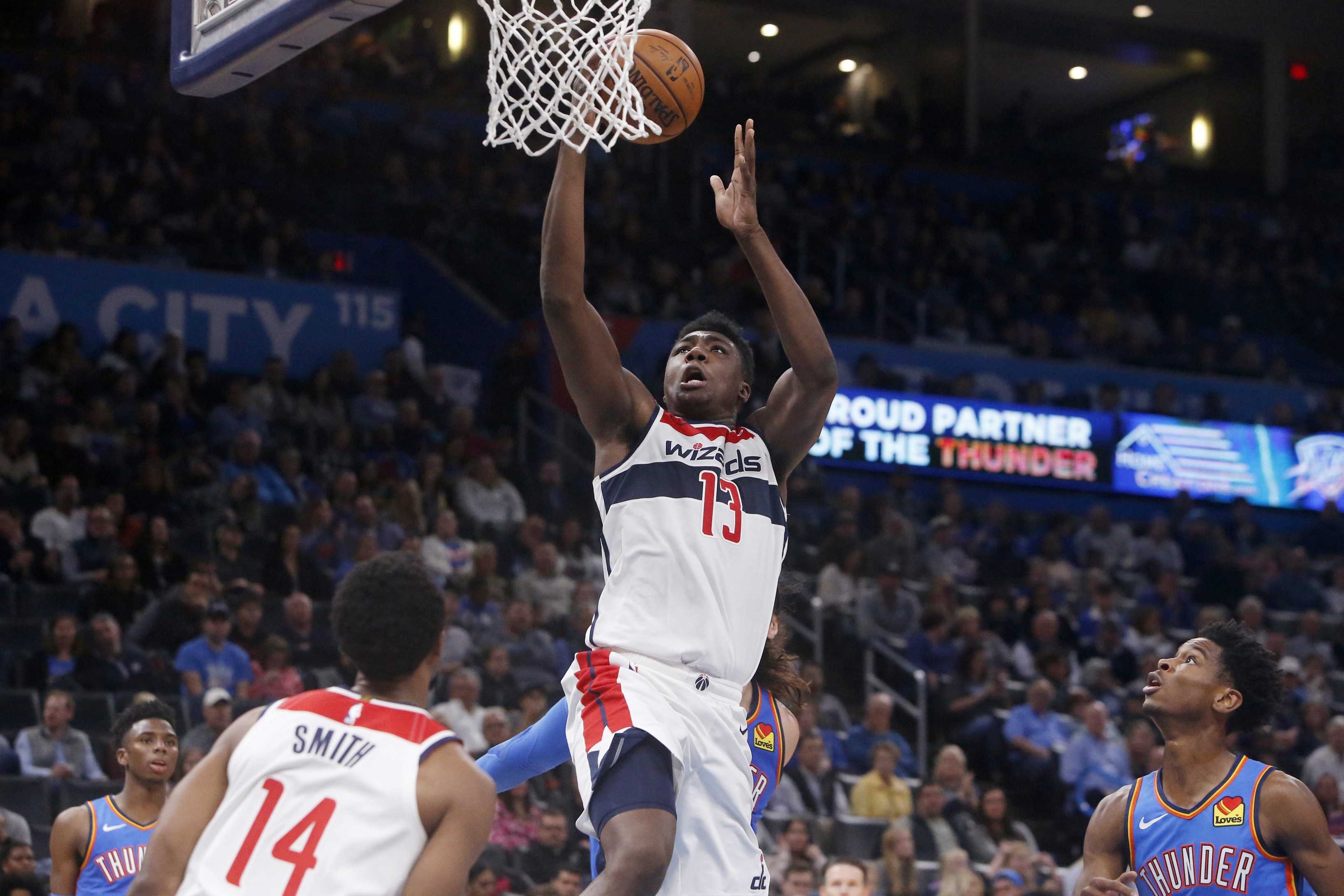 Bryant scores 21 points, Wizards top Thunder 97-85