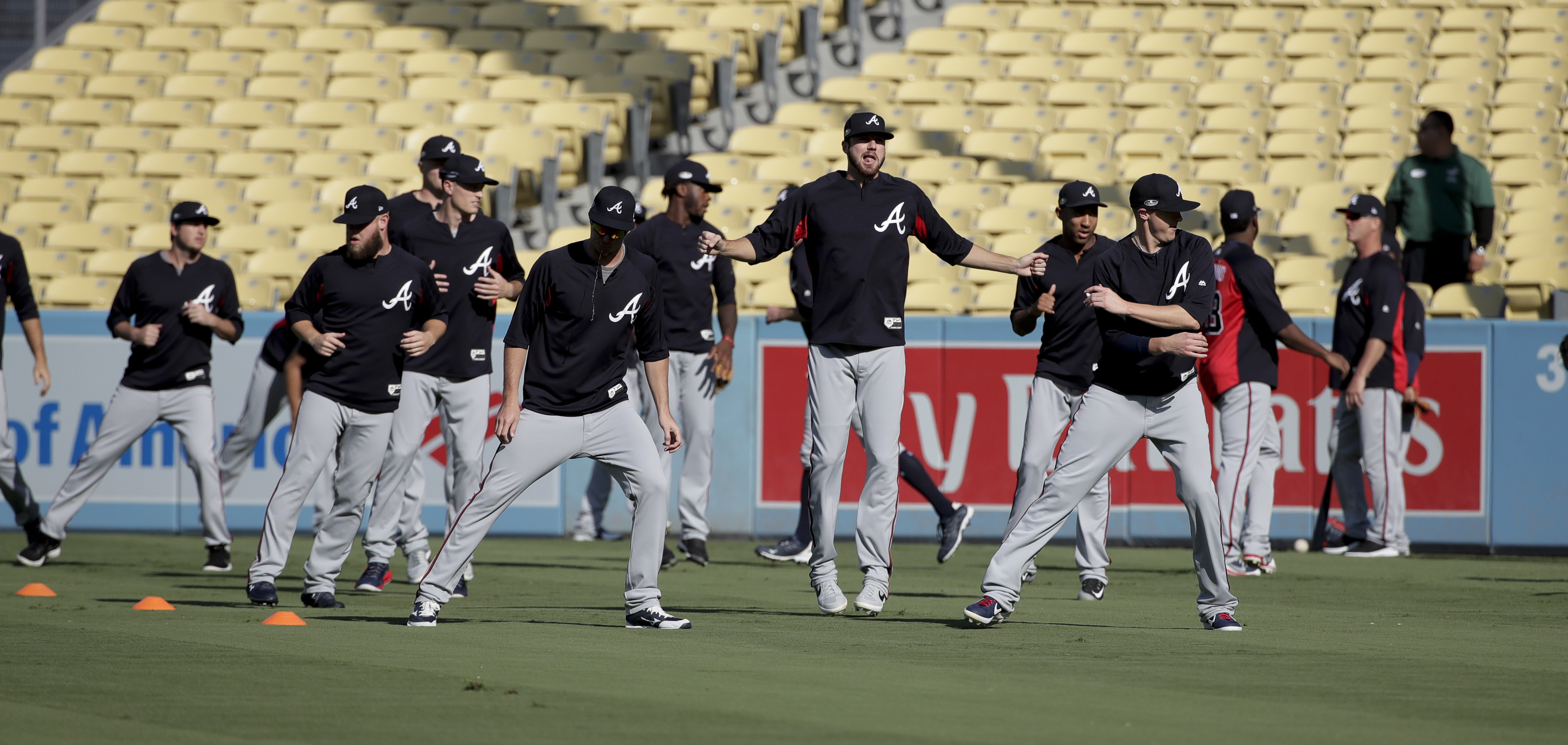 Braves, Dodgers tweak starting lineups for Game 2 of NLDS