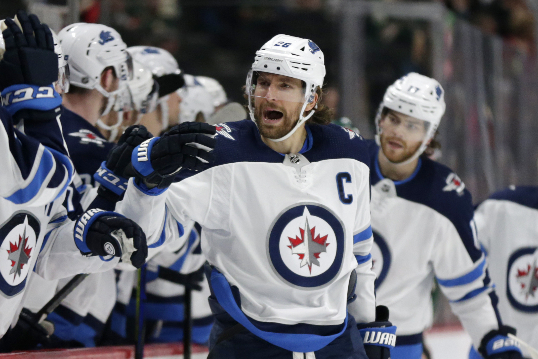 Wheeler becomes franchise scoring leader, Jets beat Wild 6-0