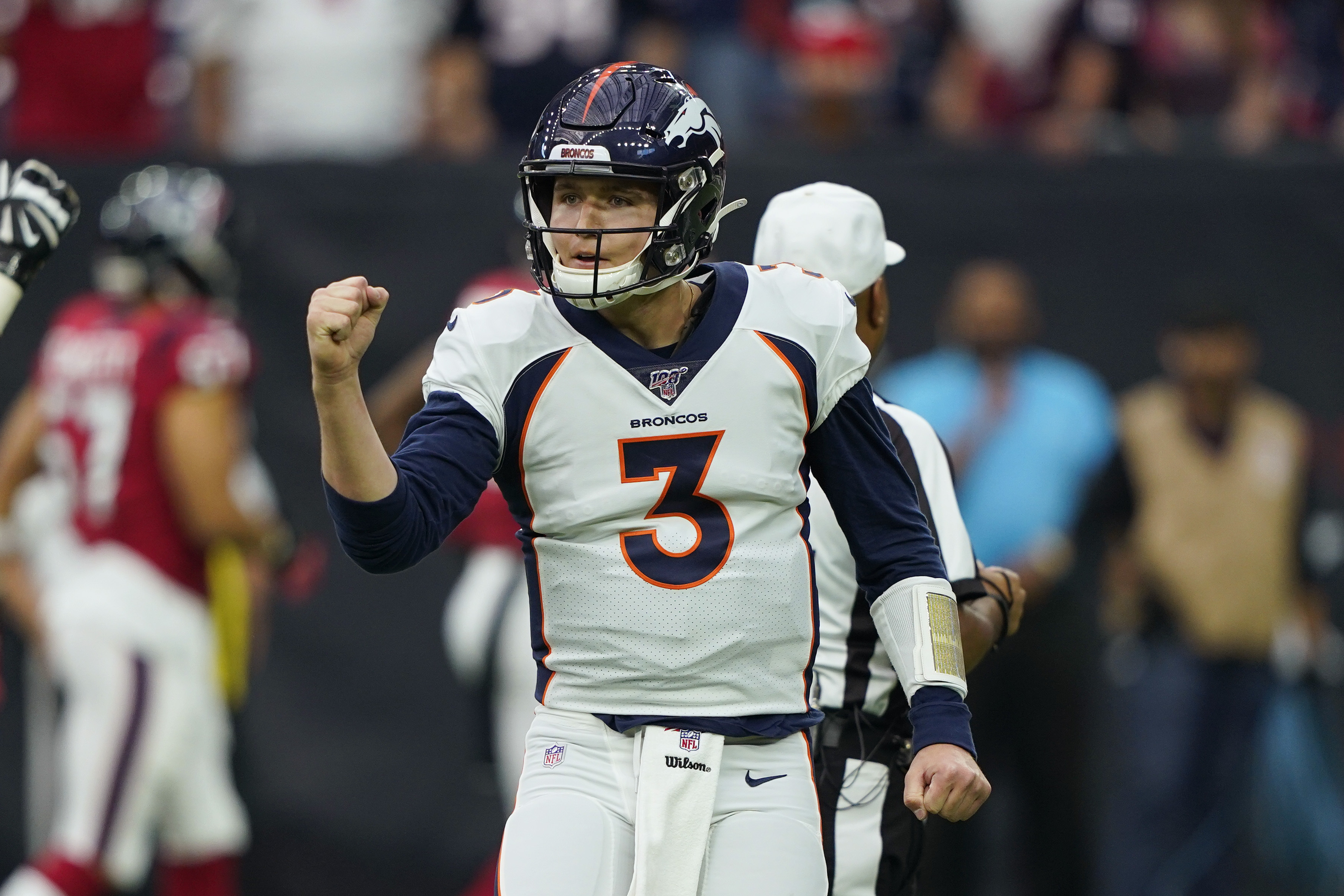 Lock throws 3 TDs in first half as Broncos beat Texans 38-24