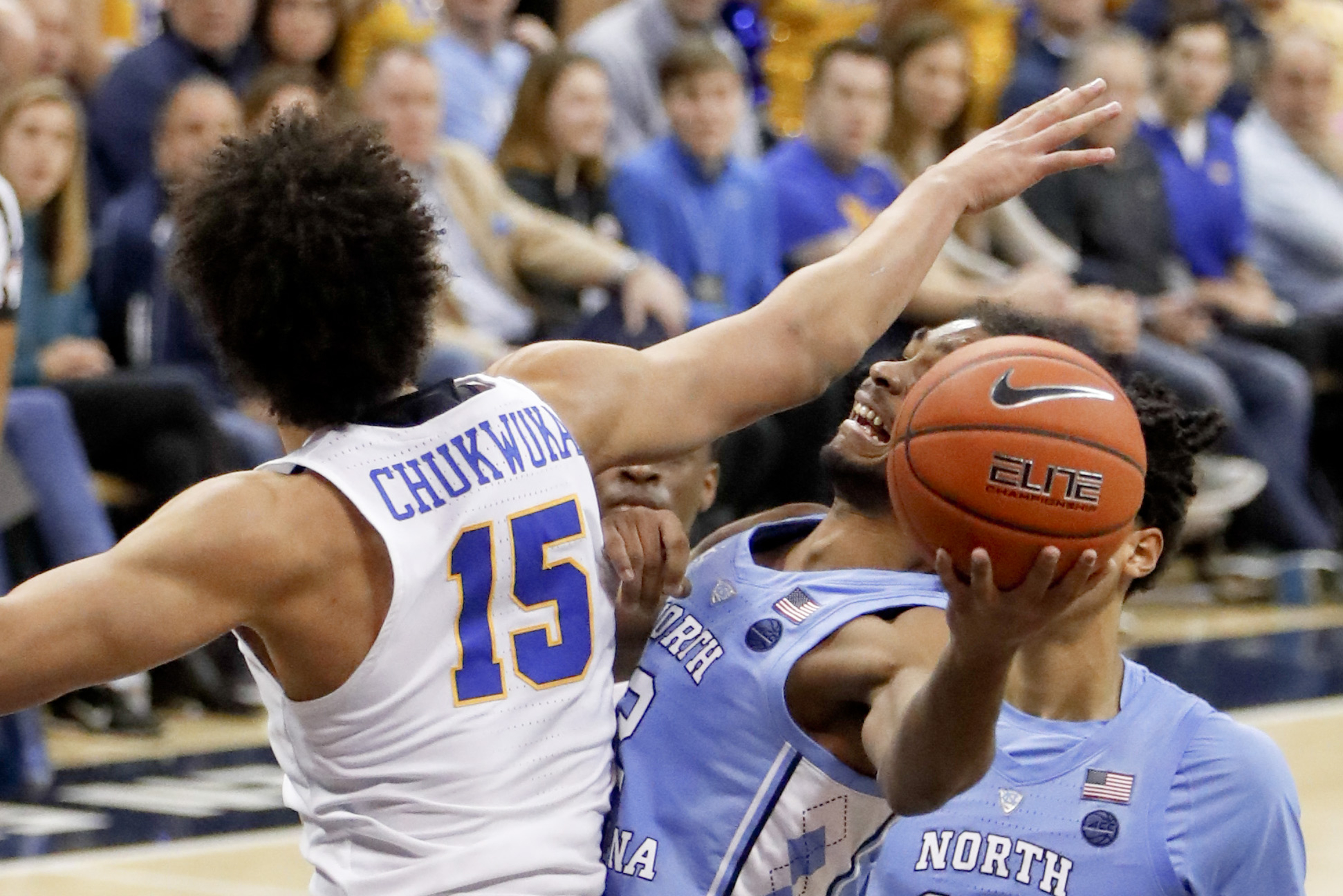 Cam Johnson scores 15 points, No. 15 UNC tops Pitt 85-60