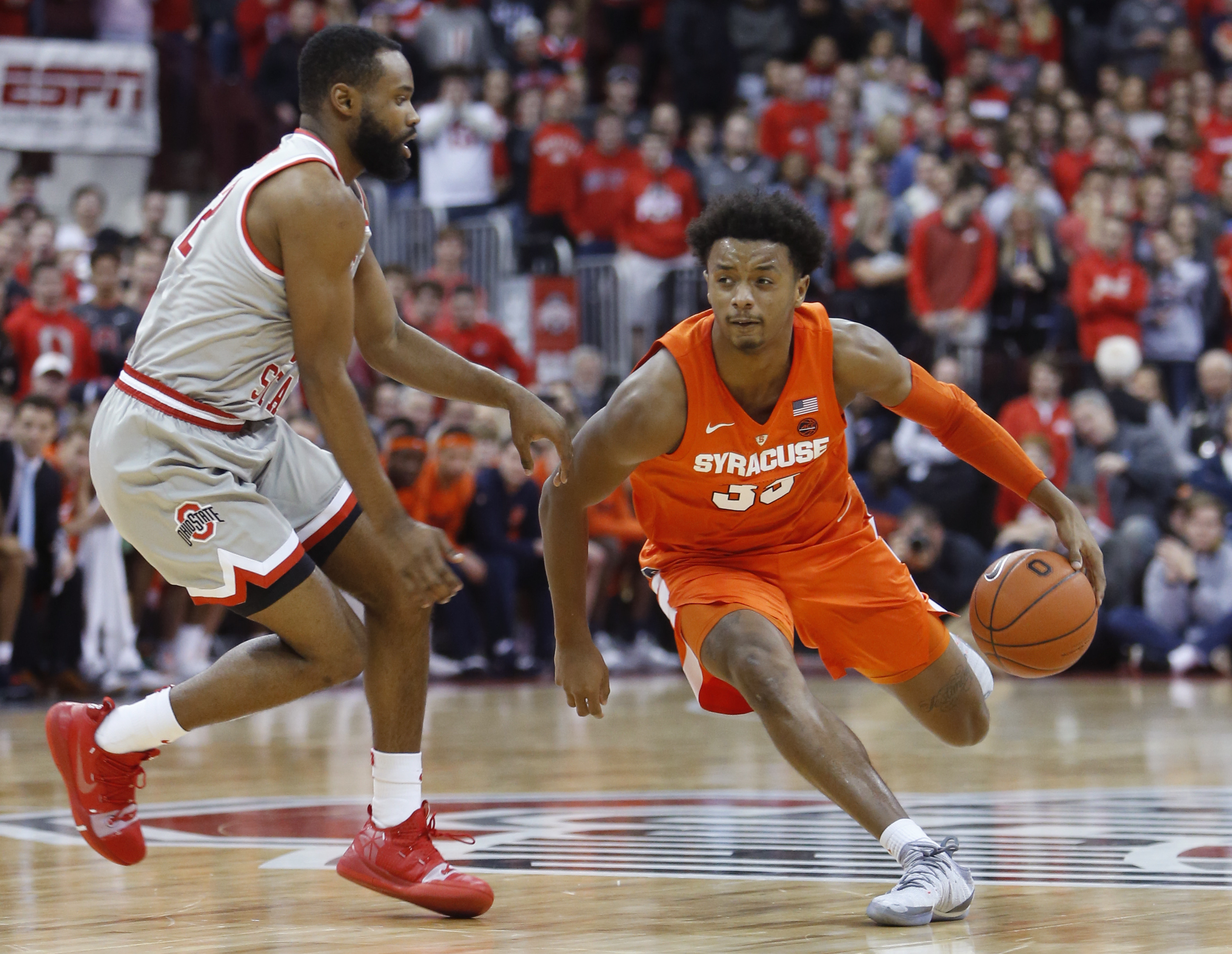 Syracuse stops No. 16 Ohio State 72-62