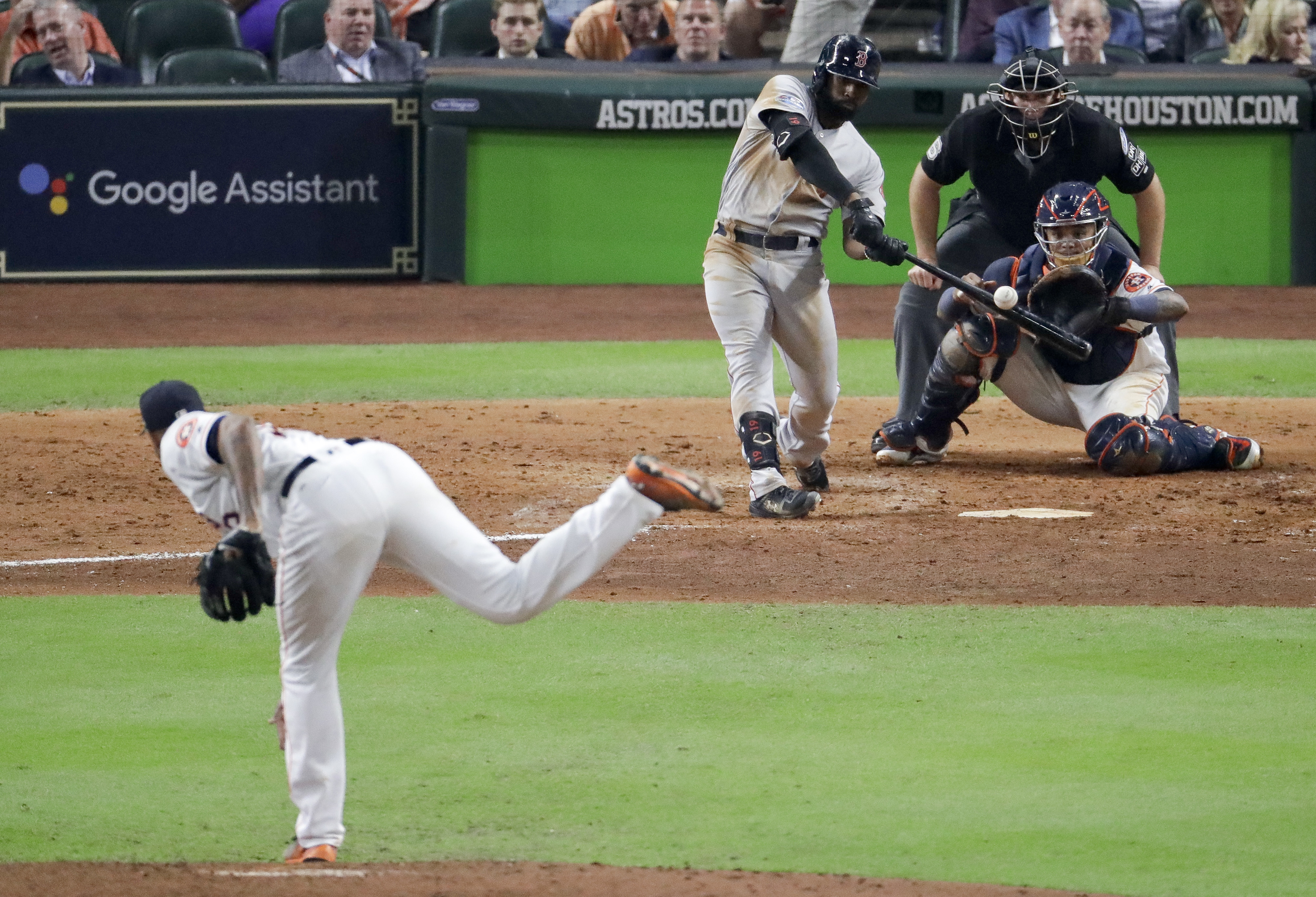 Benintendi, Red Sox hold off Astros 8-6 for 3-1 ALCS lead