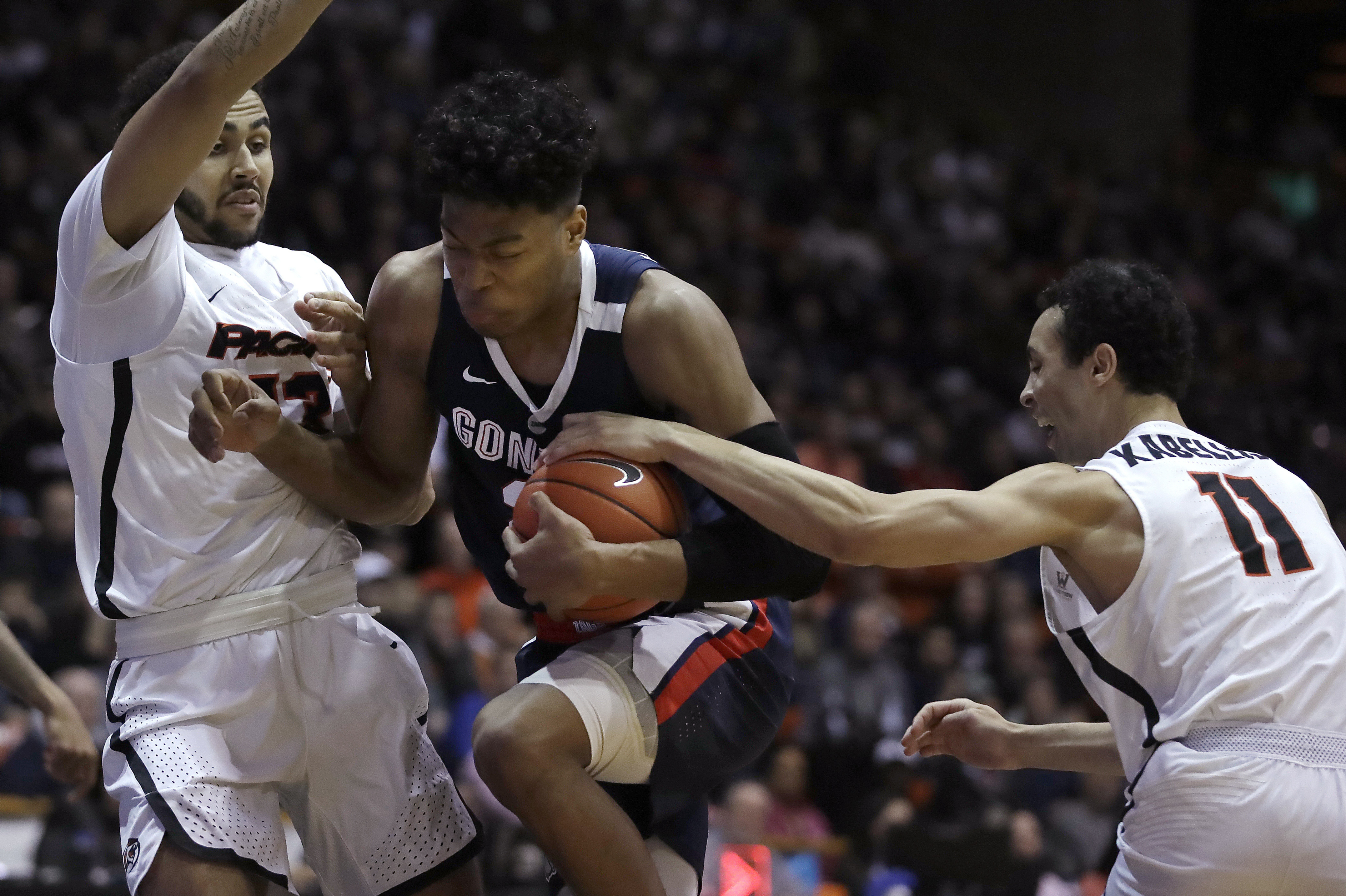 Clarke, Hachimura lead No. 1 Gonzaga past Pacific 86-66