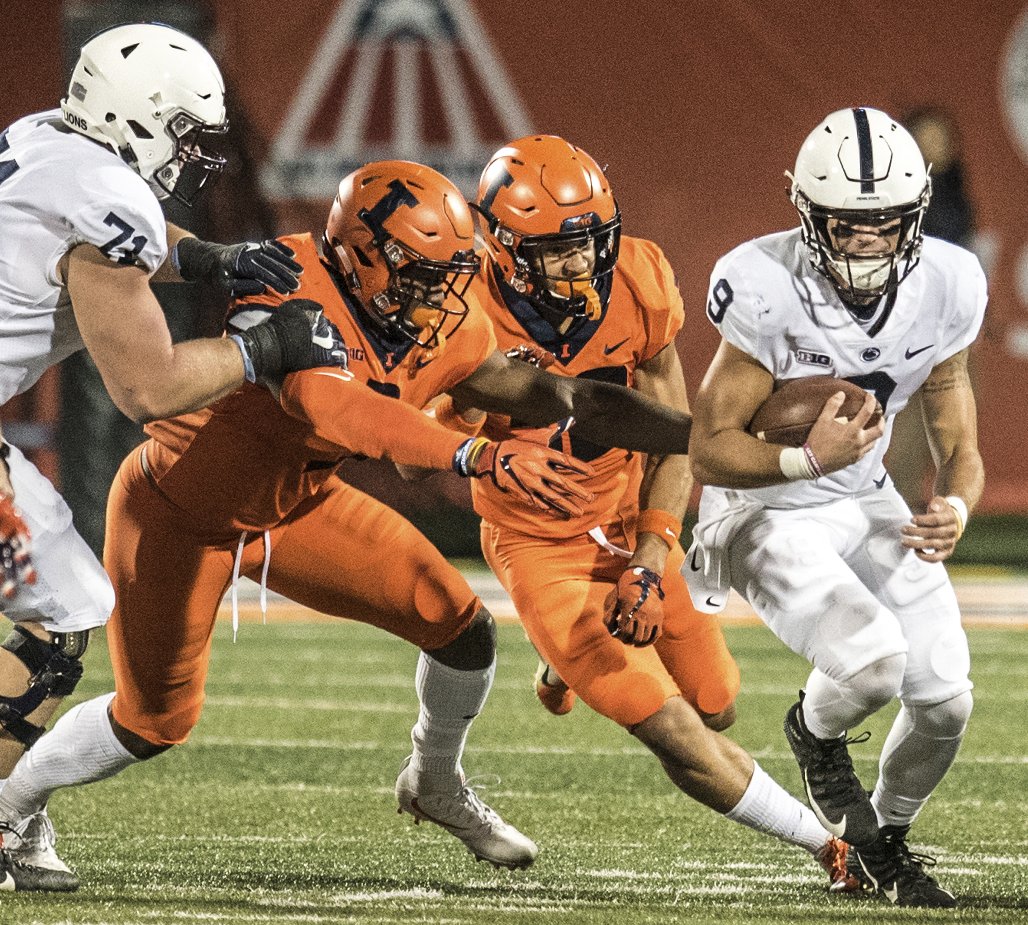 Sanders, McSorley lead No. 10 Penn State over Illinois 63-24