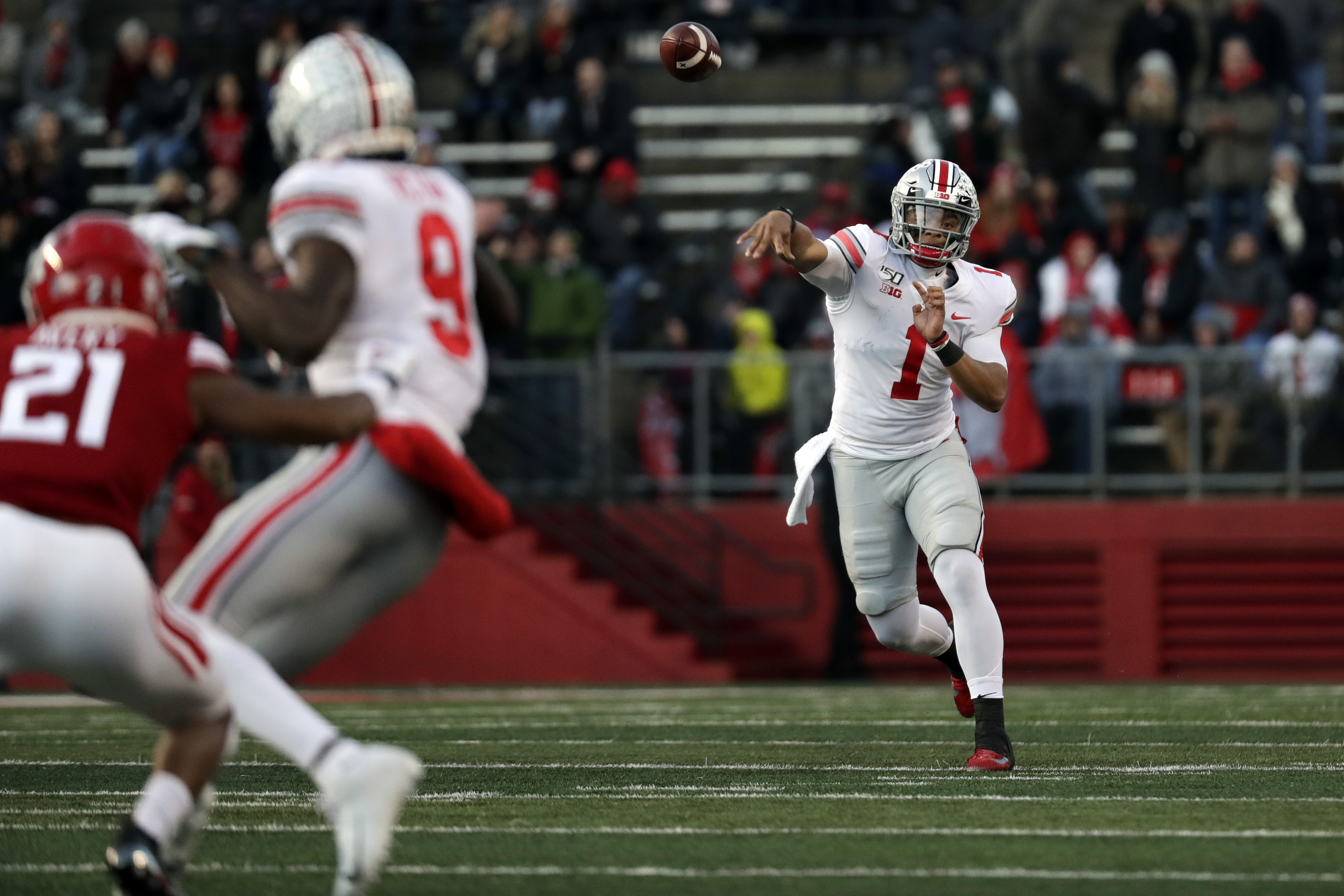 Fields 4 TD passes, No. 2 Ohio State beats Rutgers 56-21