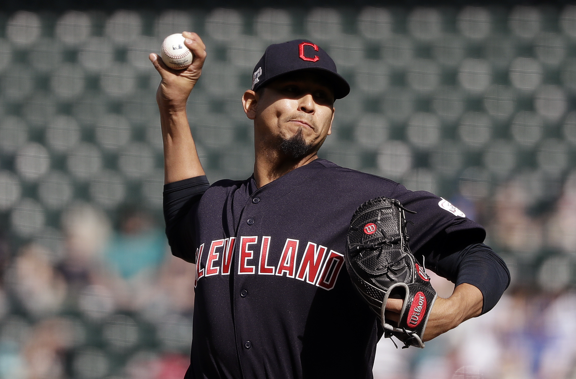 Carrasco K’s 12, Indians sweep Mariners with 1-0 win