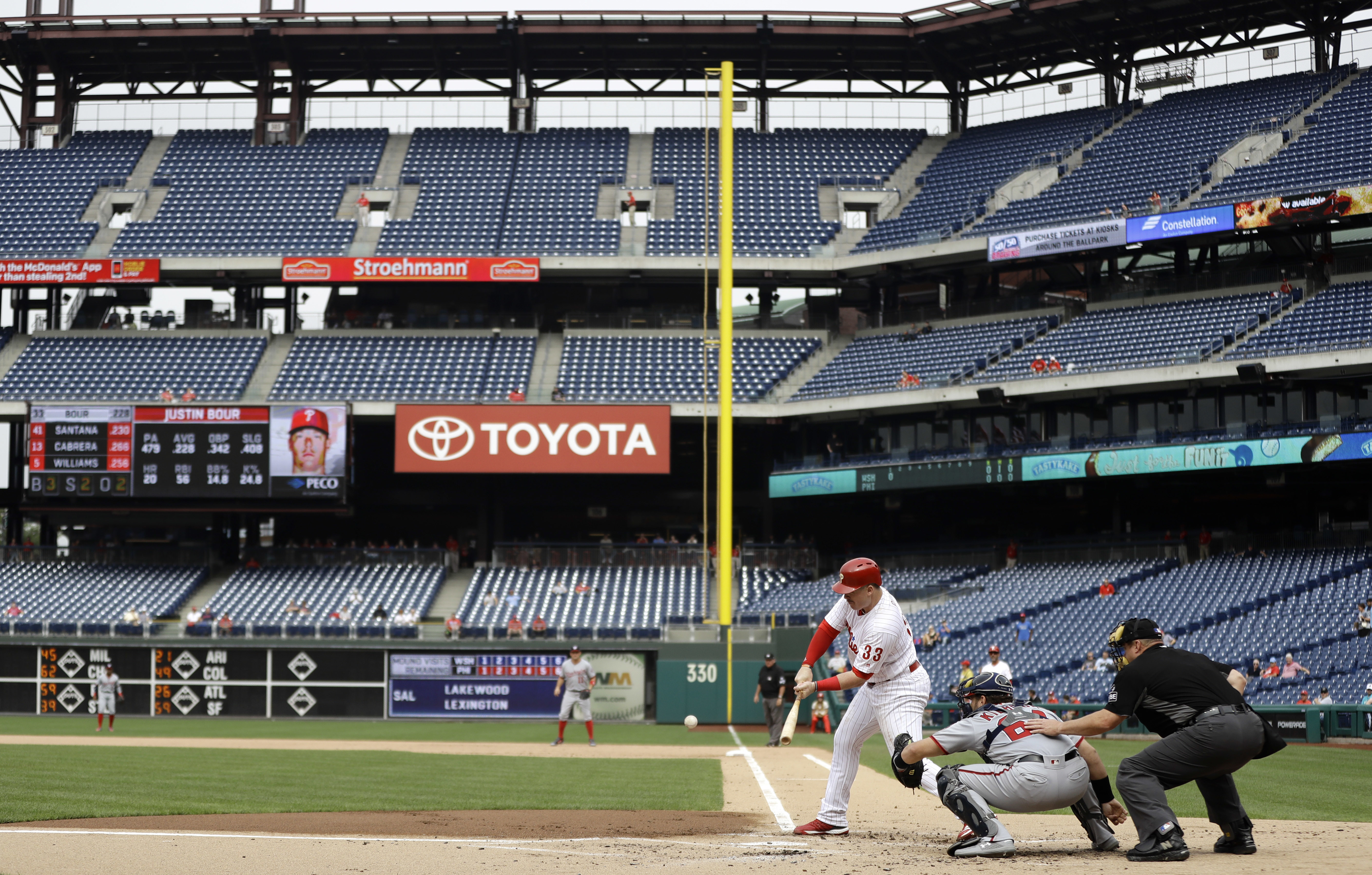 Kieboom appears to spit tooth, hits 1st HR, Nats top Phils