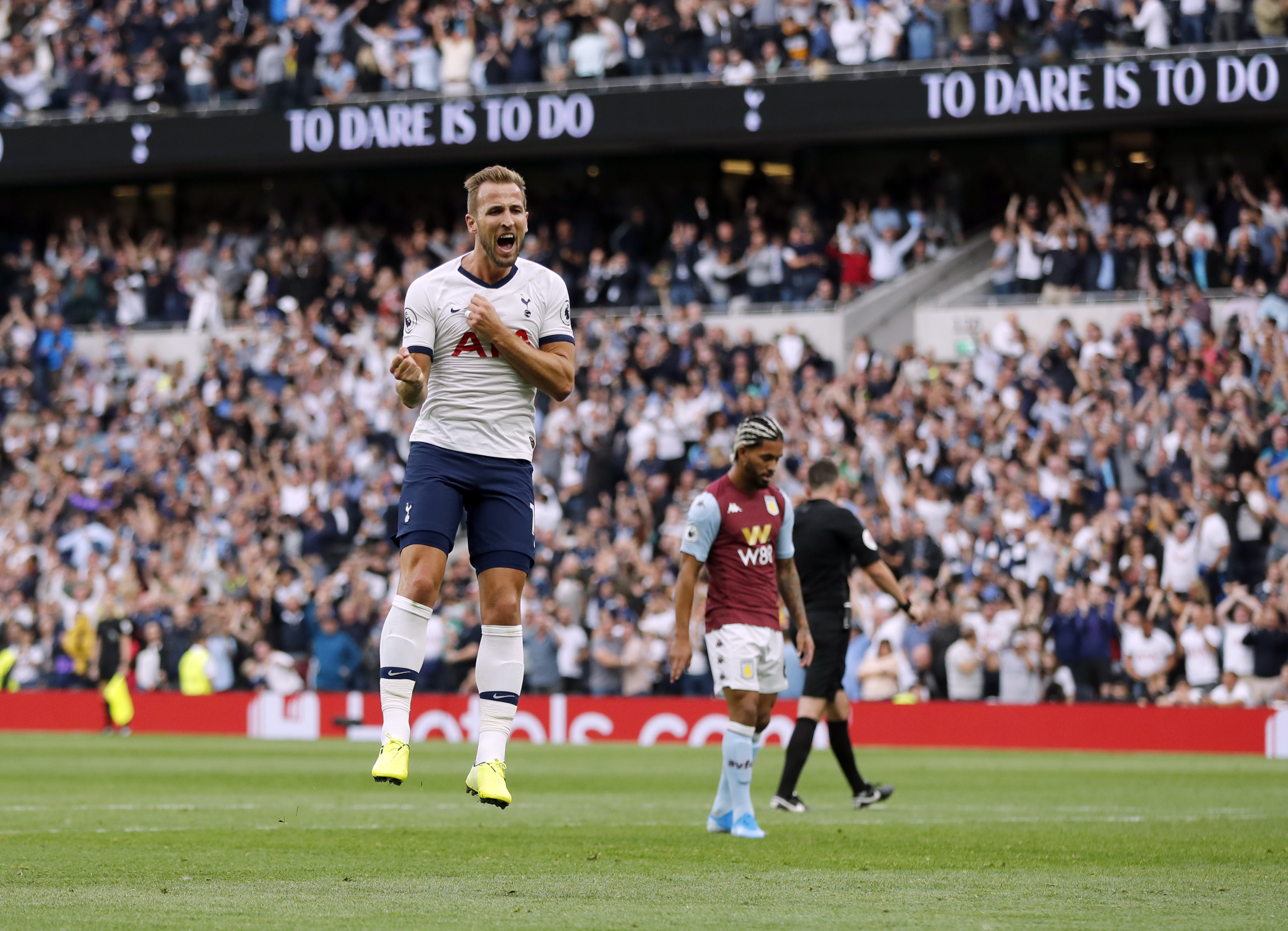 Two-goal Kane leads Tottenham to 3-1 comeback win over Villa