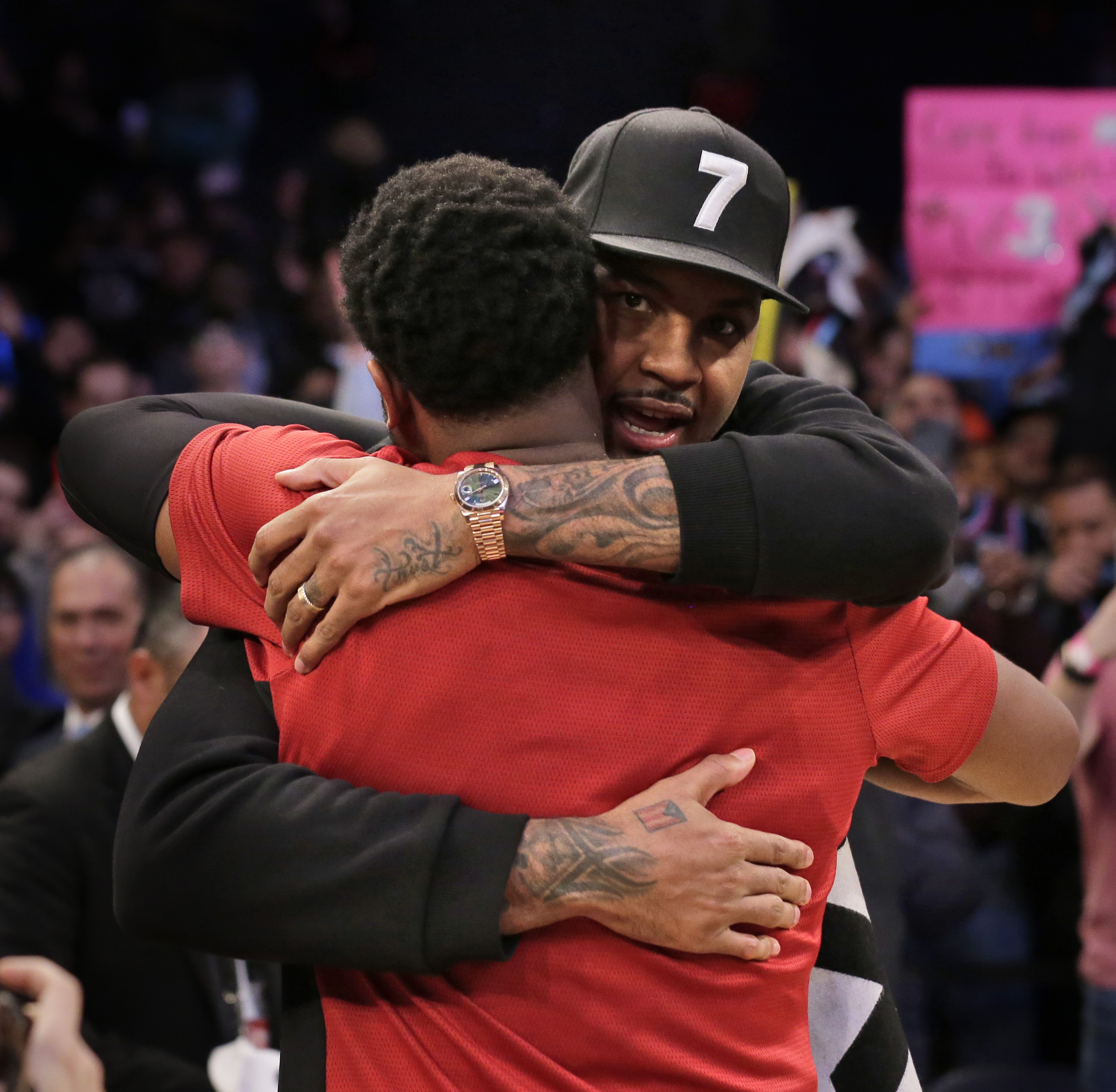 Wade's visit brings Carmelo back to Madison Square Garden